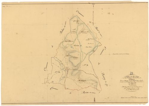 Thoires - Tableau d'assemblage - 3 P PLAN 628/1