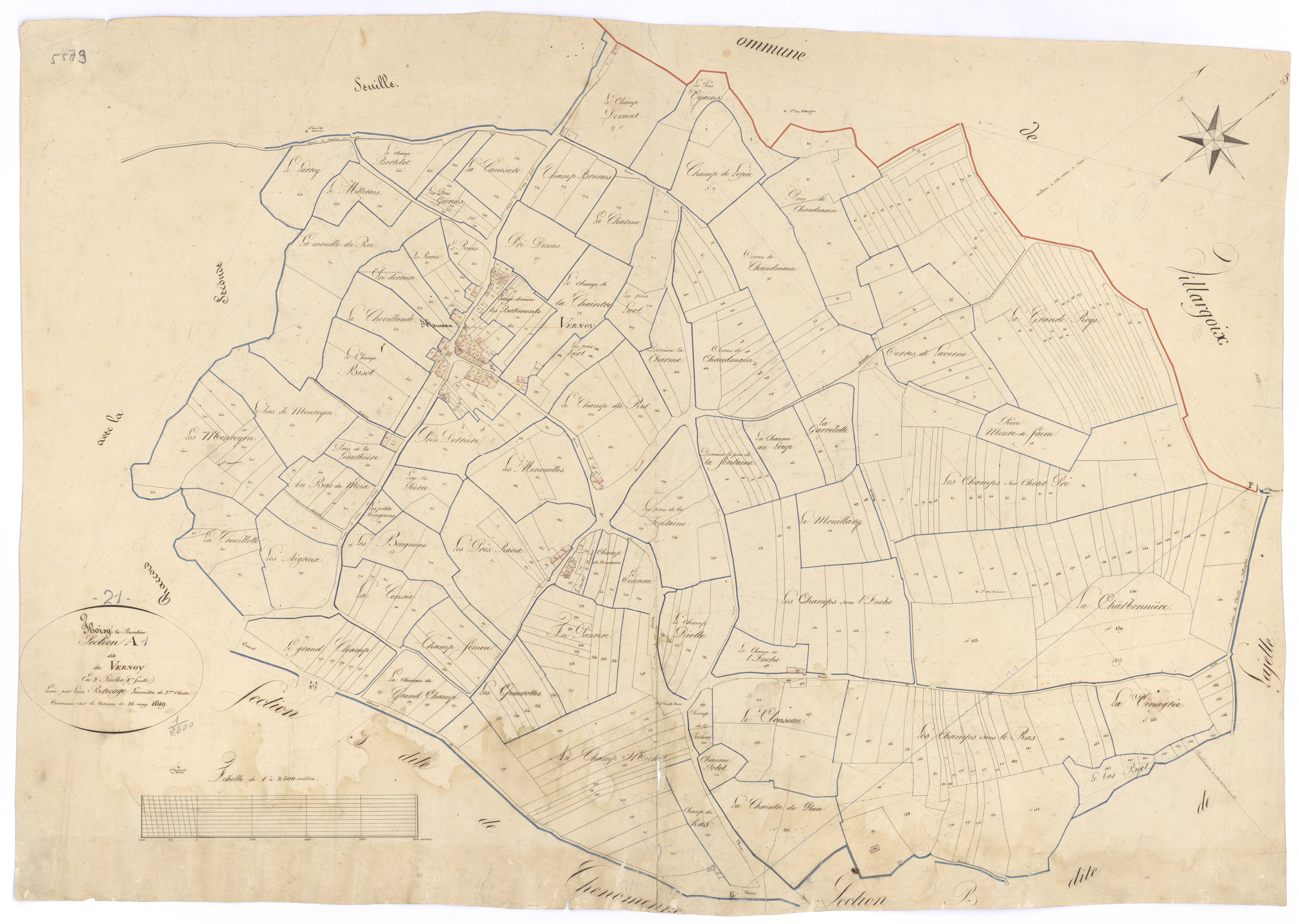 Thoisy-la-Berchère - Section A1 - 3 P PLAN 629/2