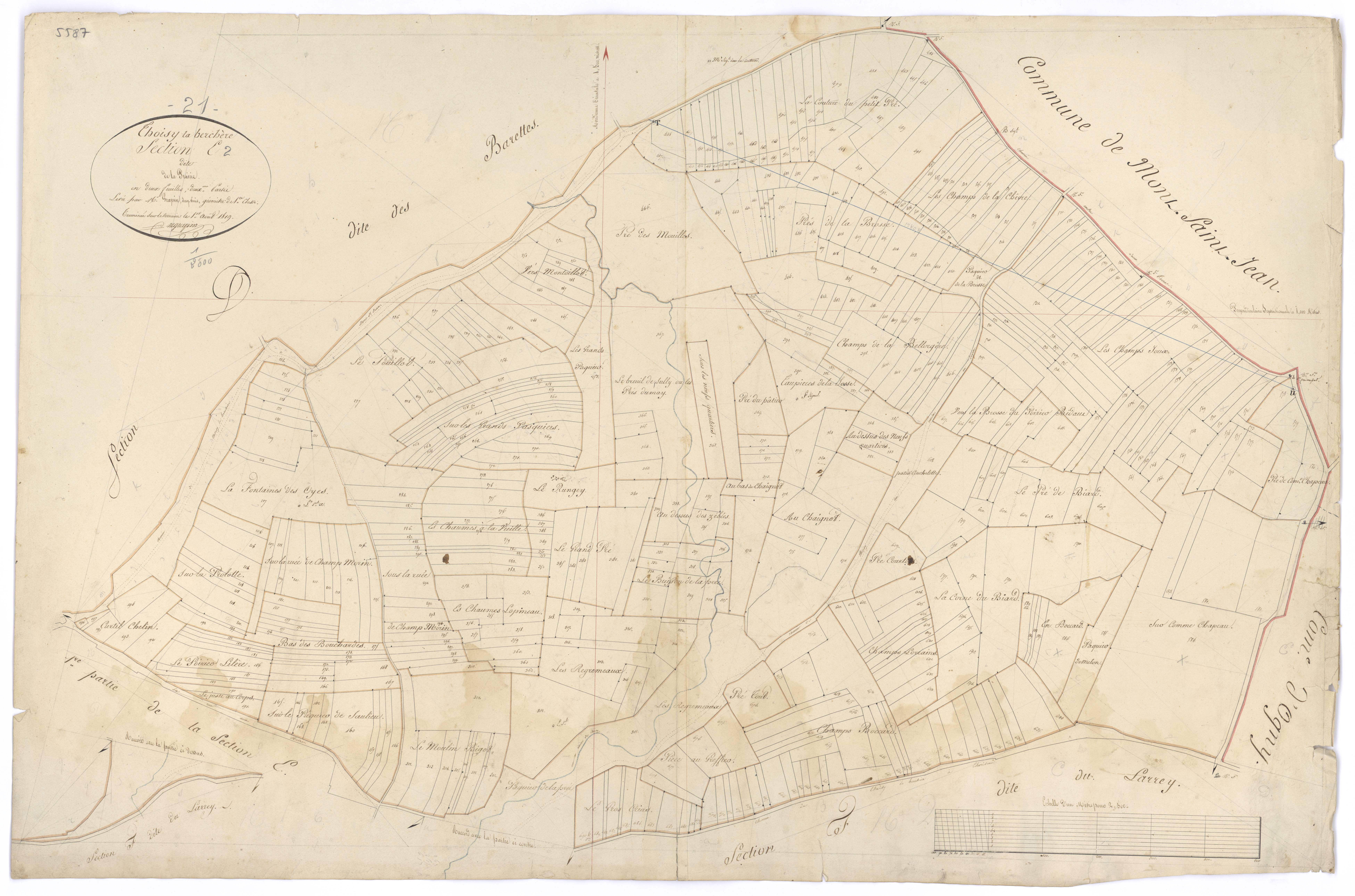 Thoisy-la-Berchère - Section E2 - 3 P PLAN 629/10