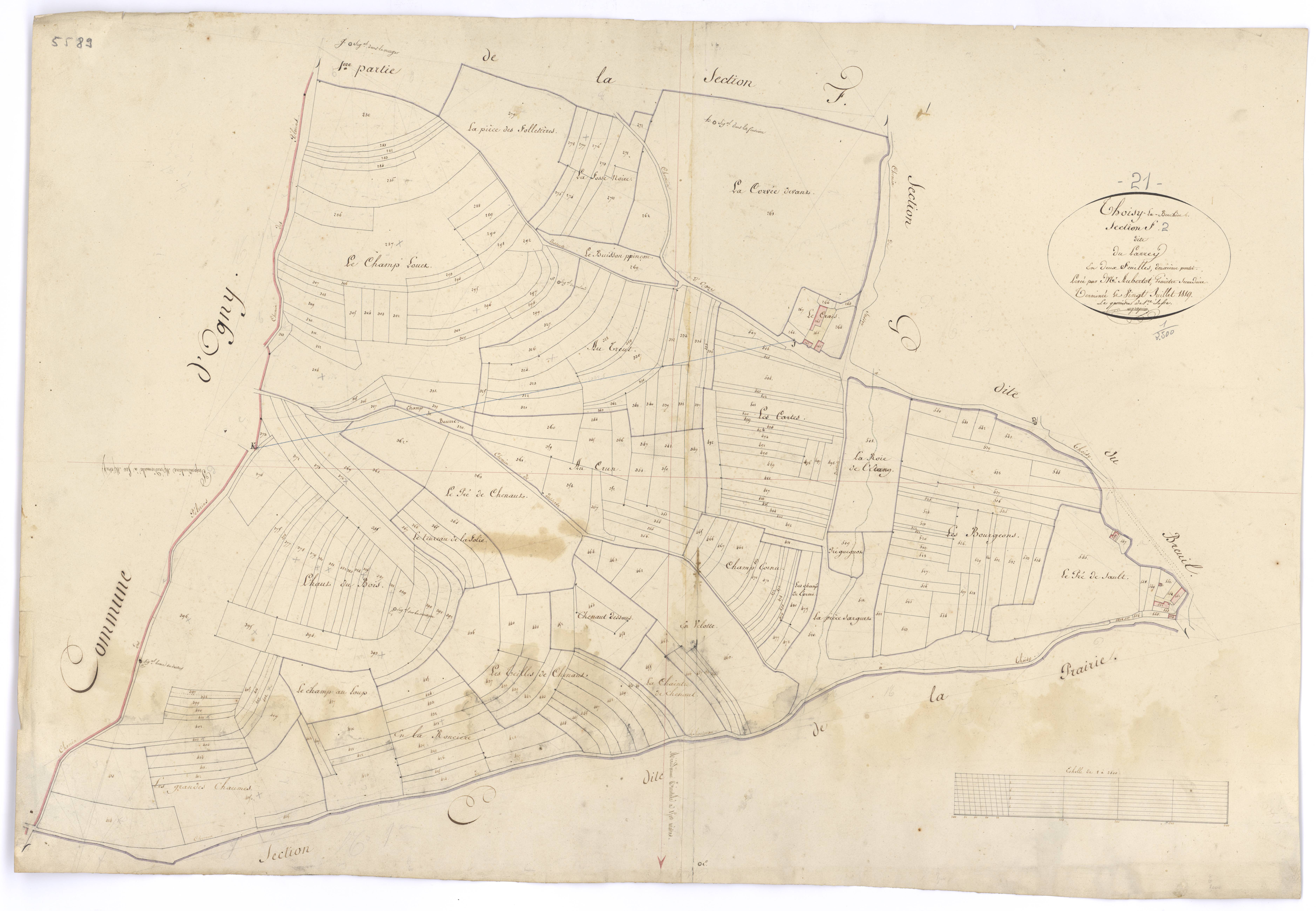 Thoisy-la-Berchère - Section F2 - 3 P PLAN 629/12