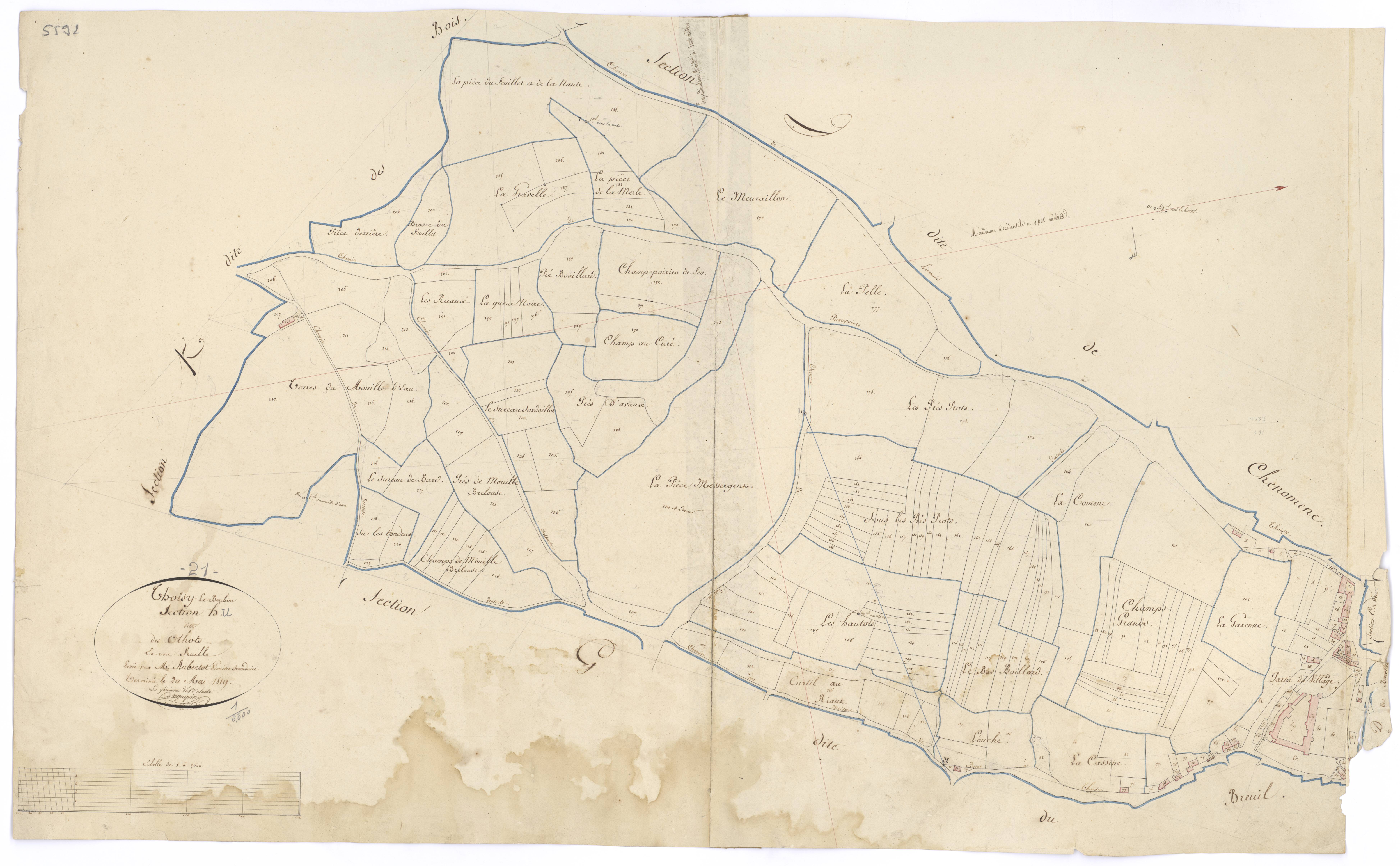 Thoisy-la-Berchère - Section H - 3 P PLAN 629/15