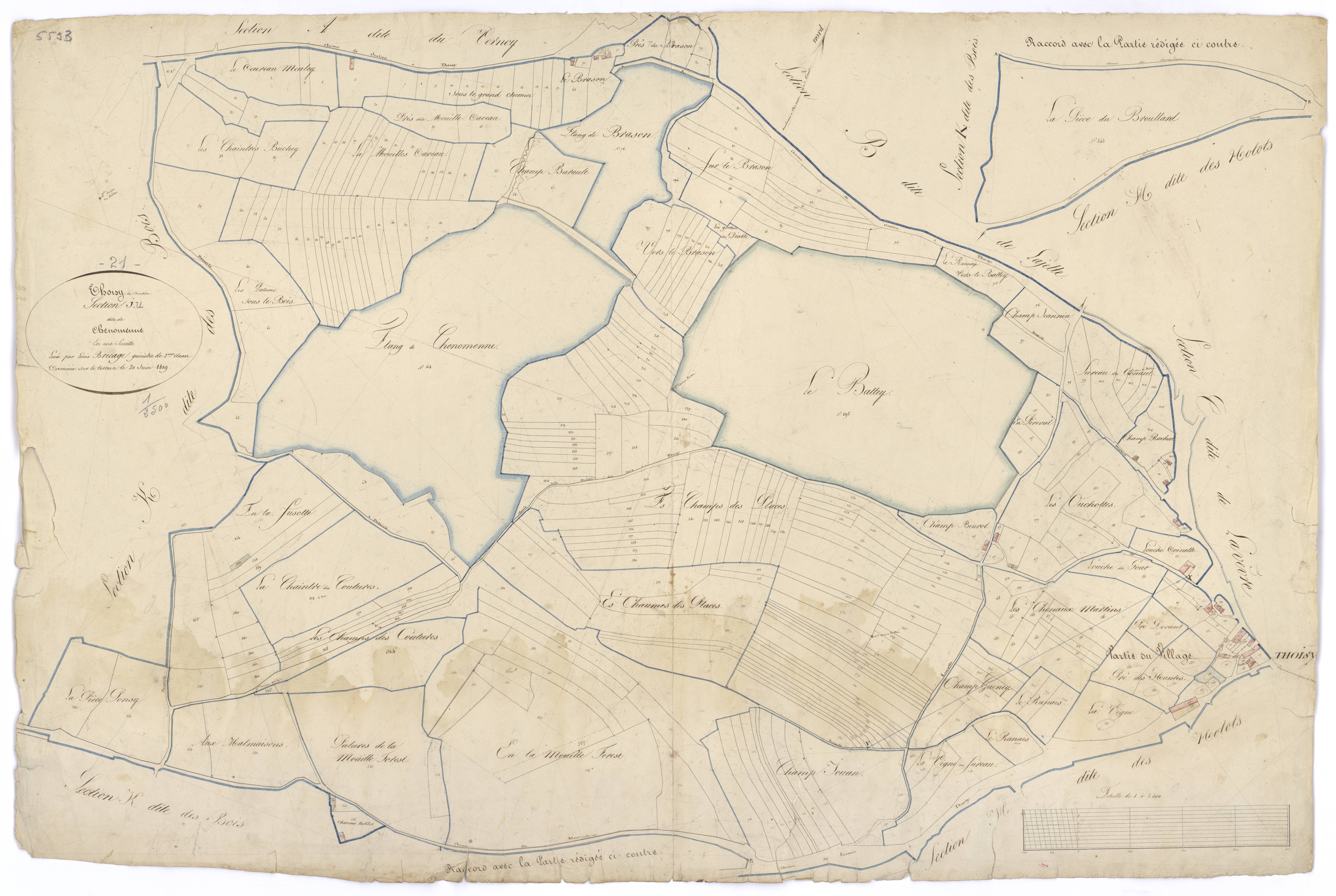 Thoisy-la-Berchère - Section I - 3 P PLAN 629/16