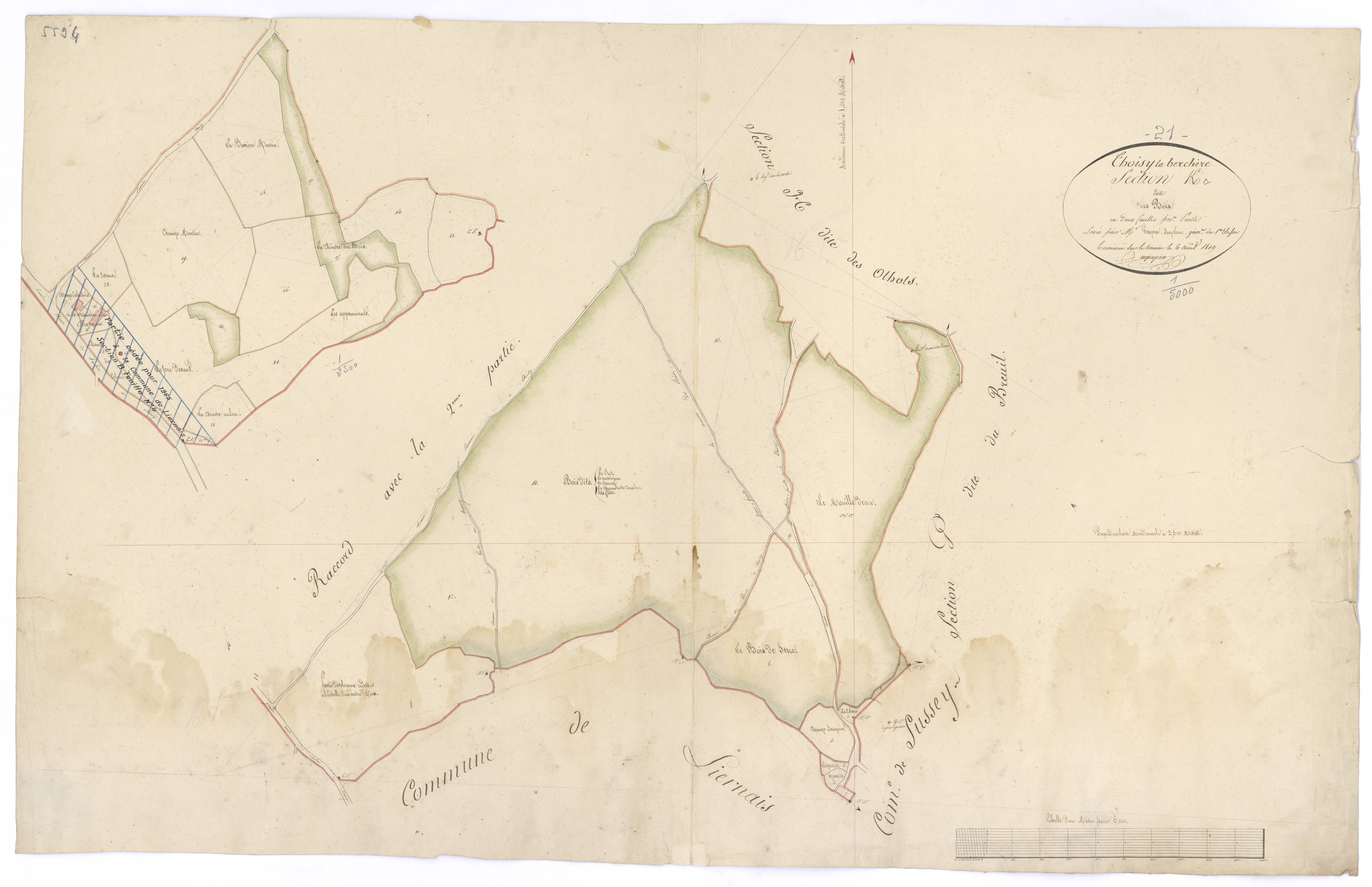 Thoisy-la-Berchère - Section K1 - 3 P PLAN 629/17