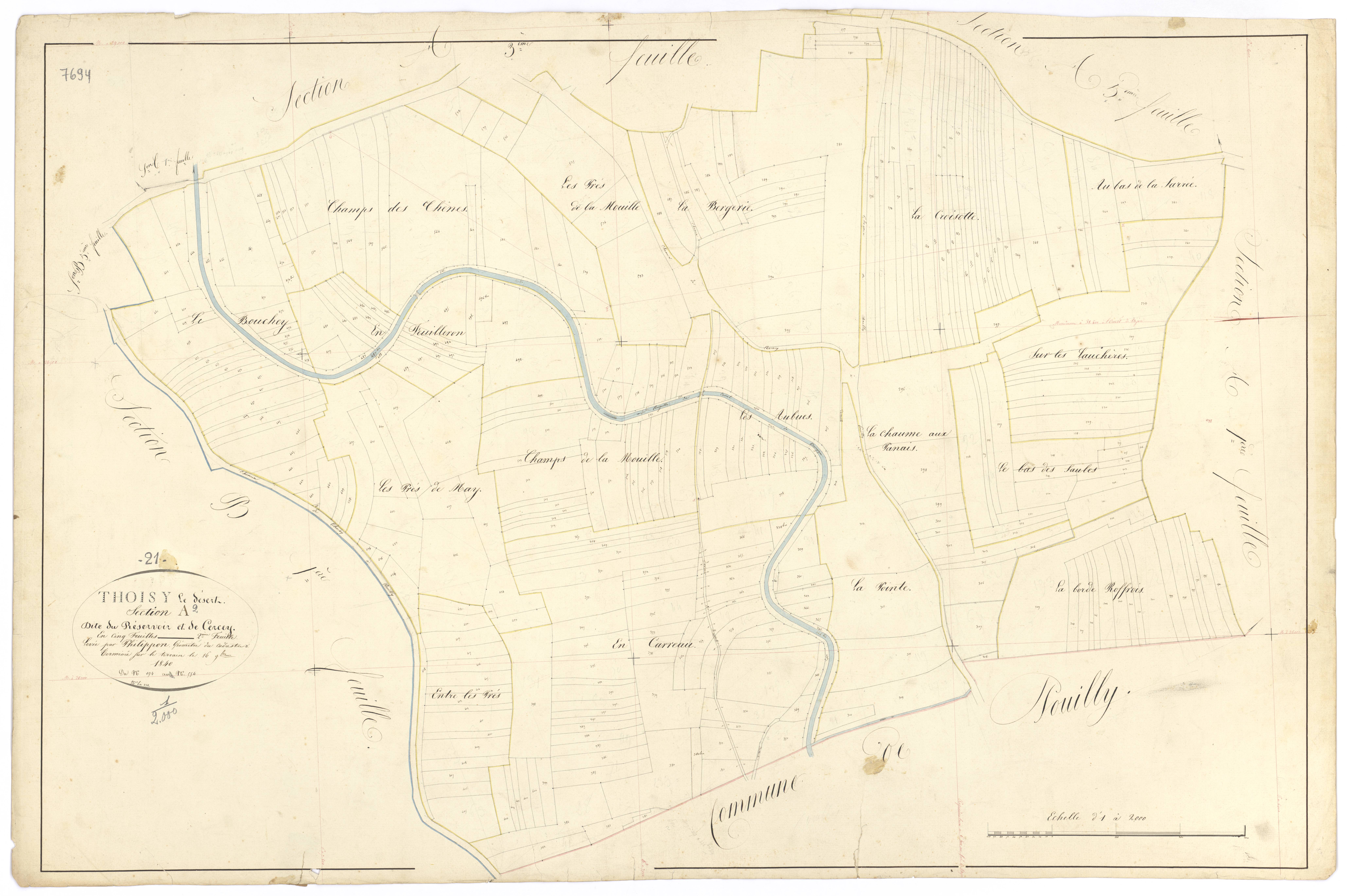 Thoisy-le-Désert - Section A2 - 3 P PLAN 630/3