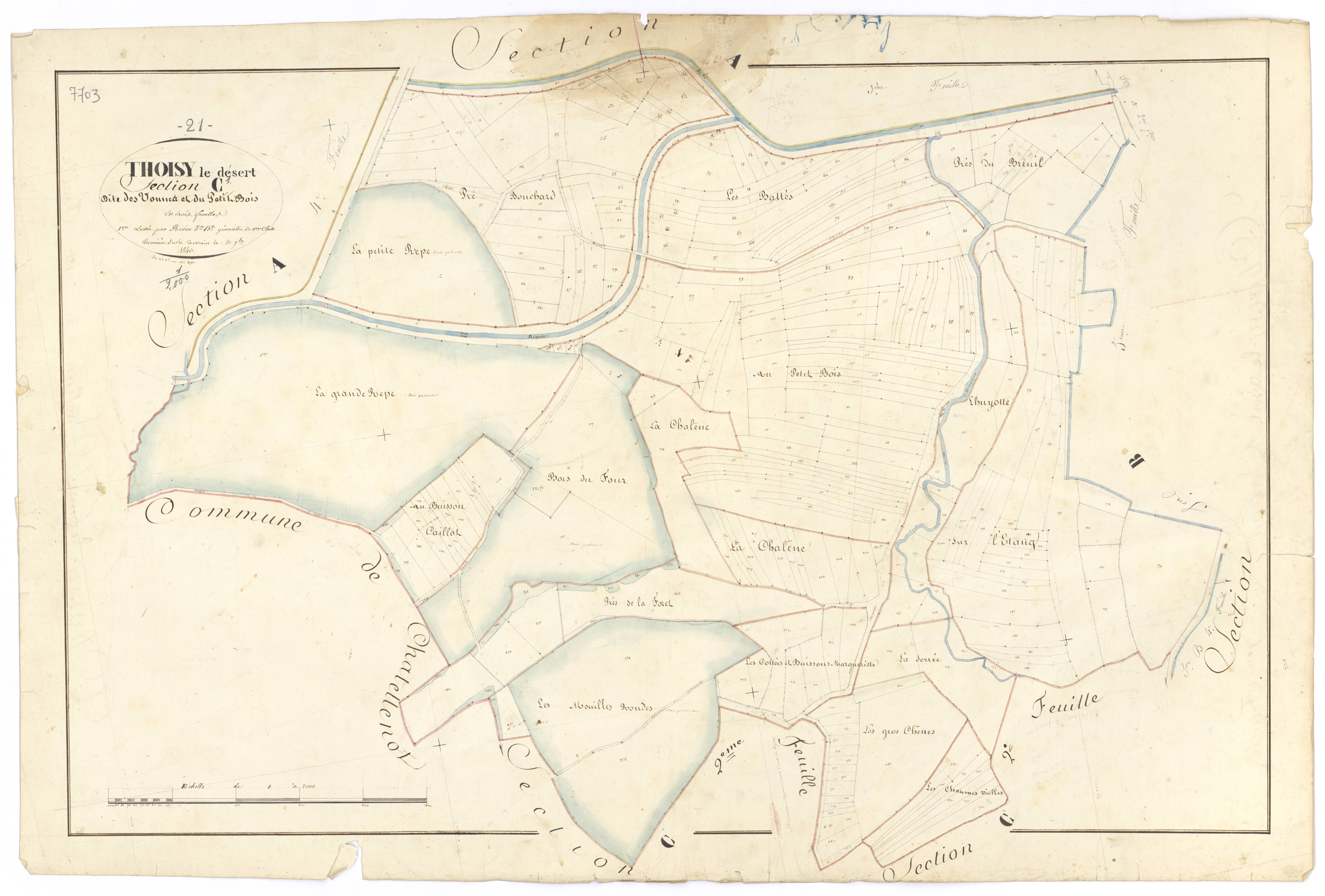Thoisy-le-Désert - Section C1 - 3 P PLAN 630/12