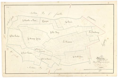 Thoisy-le-Désert - Section B2 - 3 P PLAN 630/8