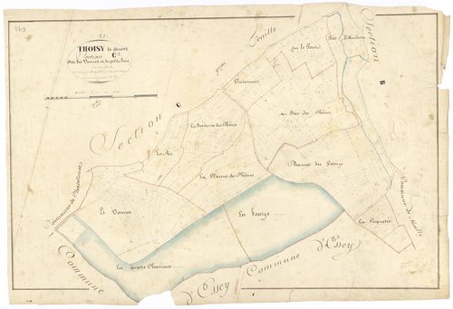 Thoisy-le-Désert - Section C3 - 3 P PLAN 630/14
