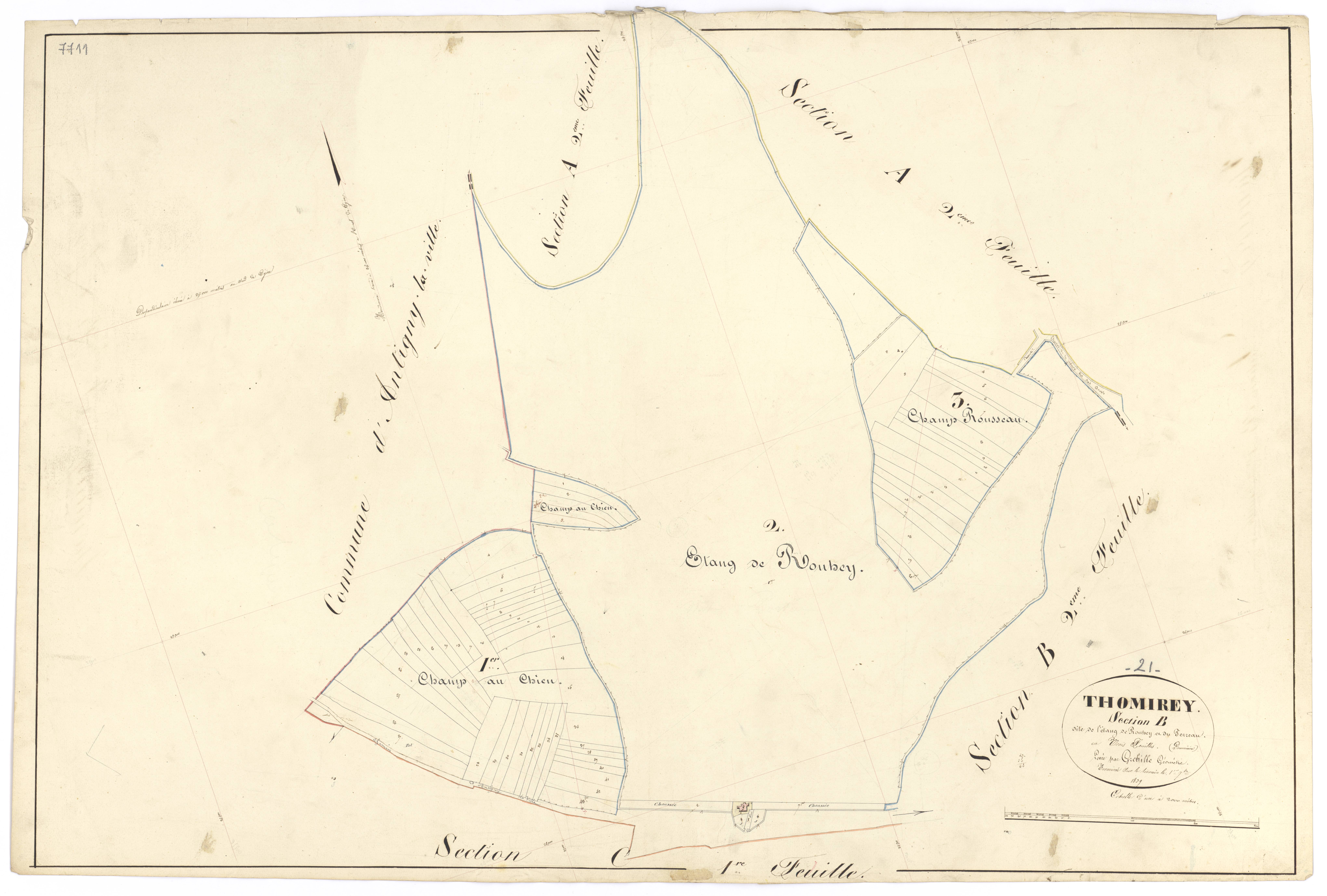 Thomirey - Section B1 - 3 P PLAN 631/6