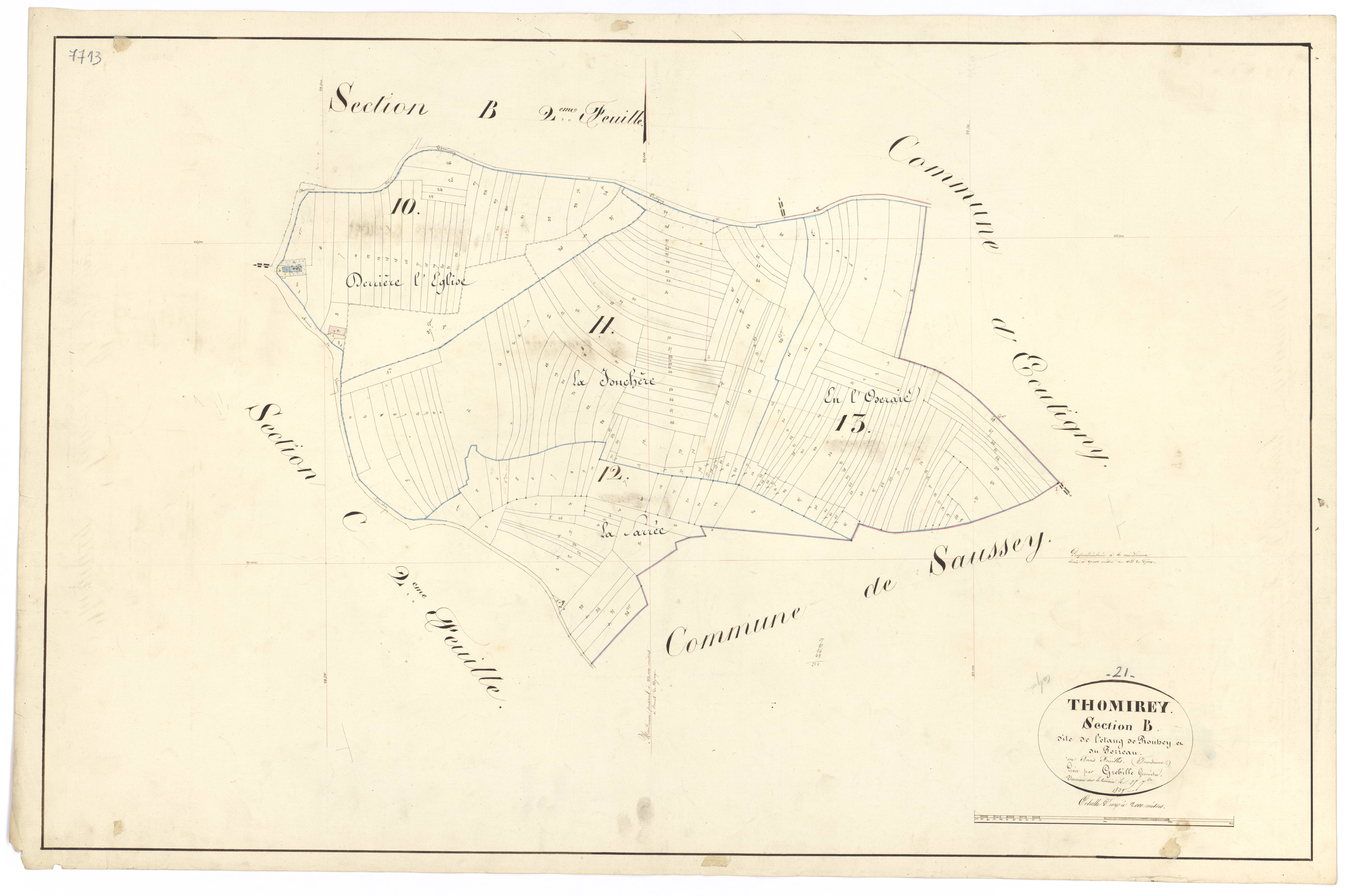 Thomirey - Section B3 - 3 P PLAN 631/8
