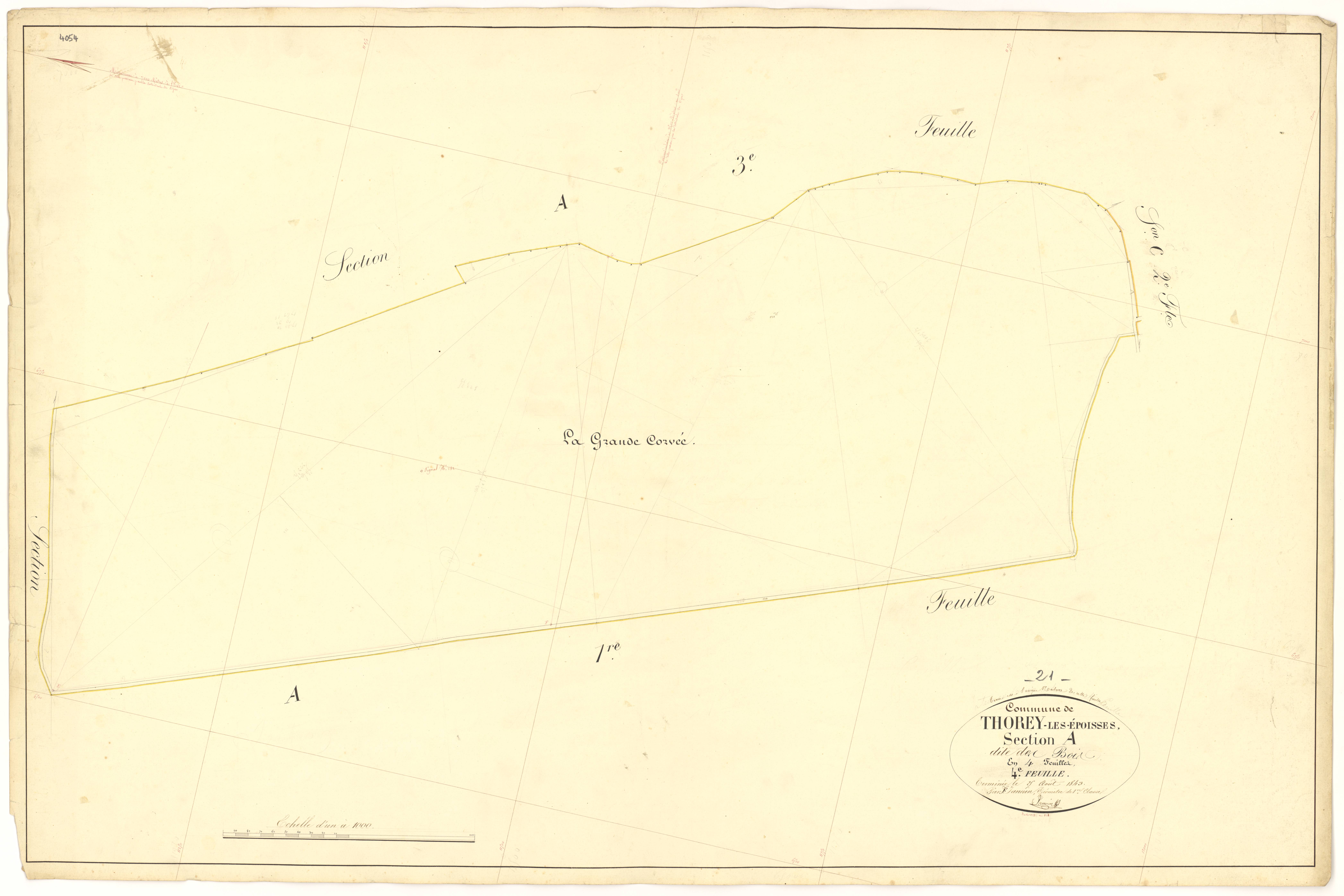 Thorey-en-Plaine - Section A4 - 3 P PLAN 632/5