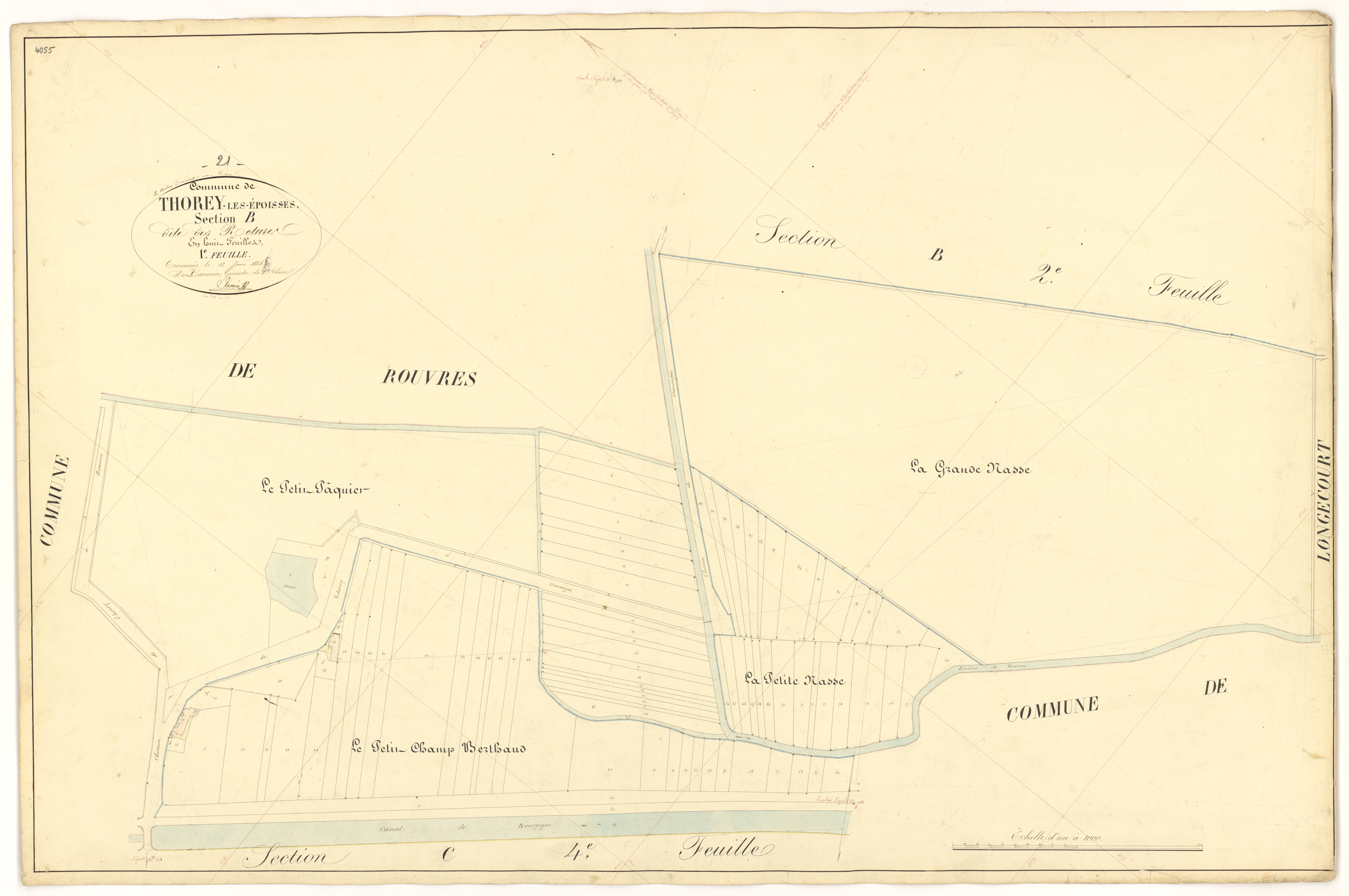Thorey-en-Plaine - Section B1 - 3 P PLAN 632/6
