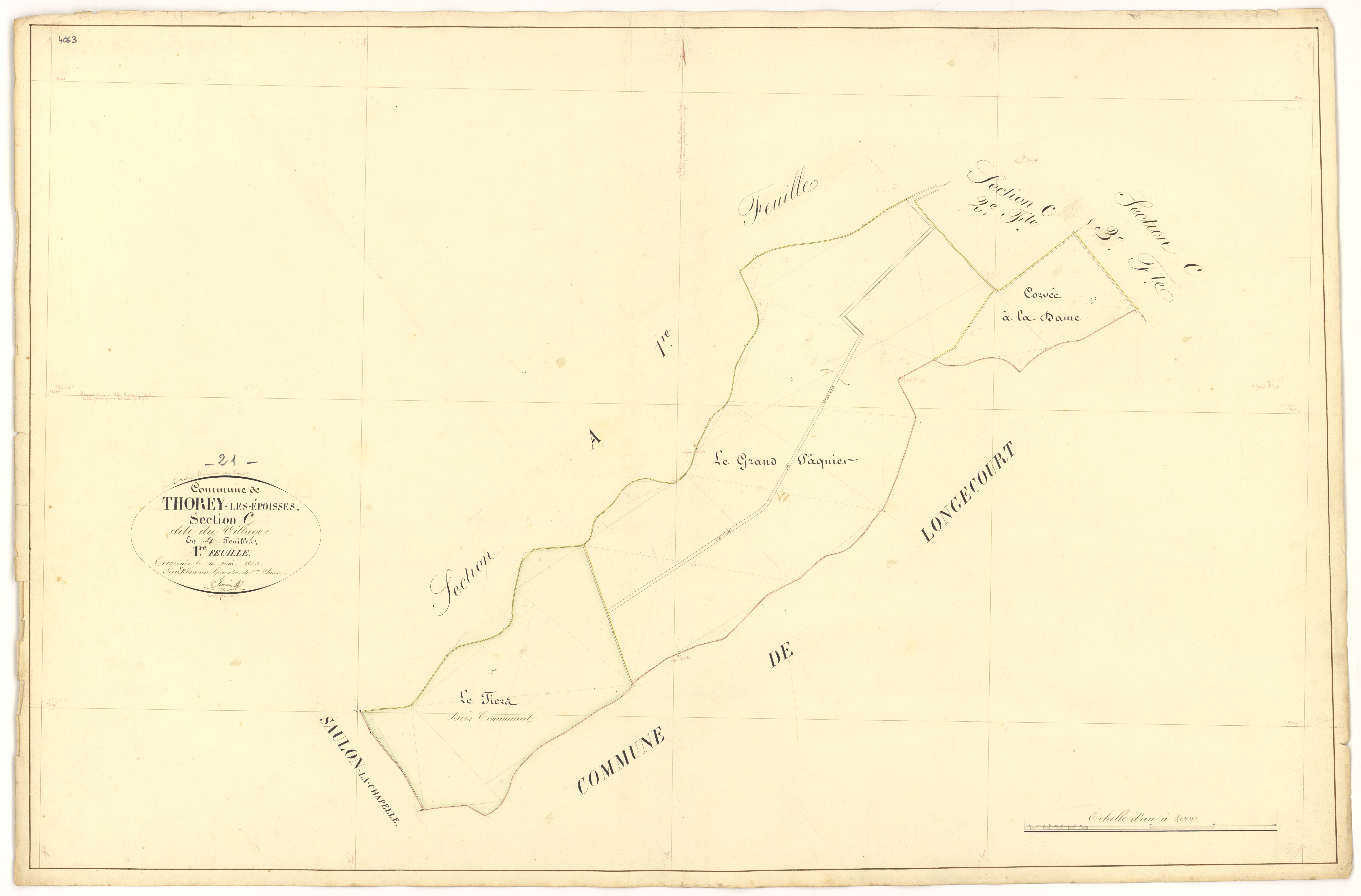 Thorey-en-Plaine - Section C1 - 3 P PLAN 632/14