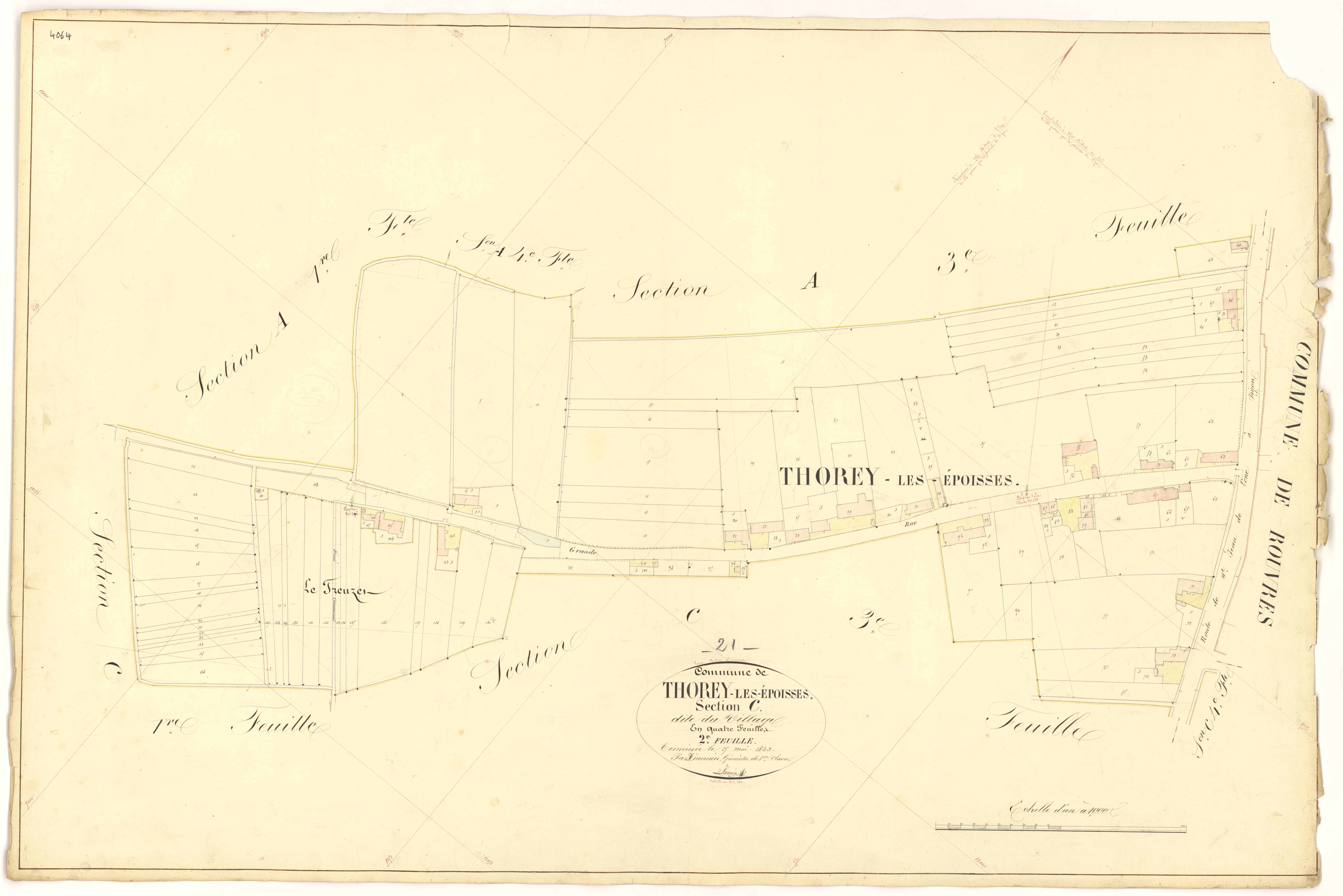 Thorey-en-Plaine - Section C2 - 3 P PLAN 632/15