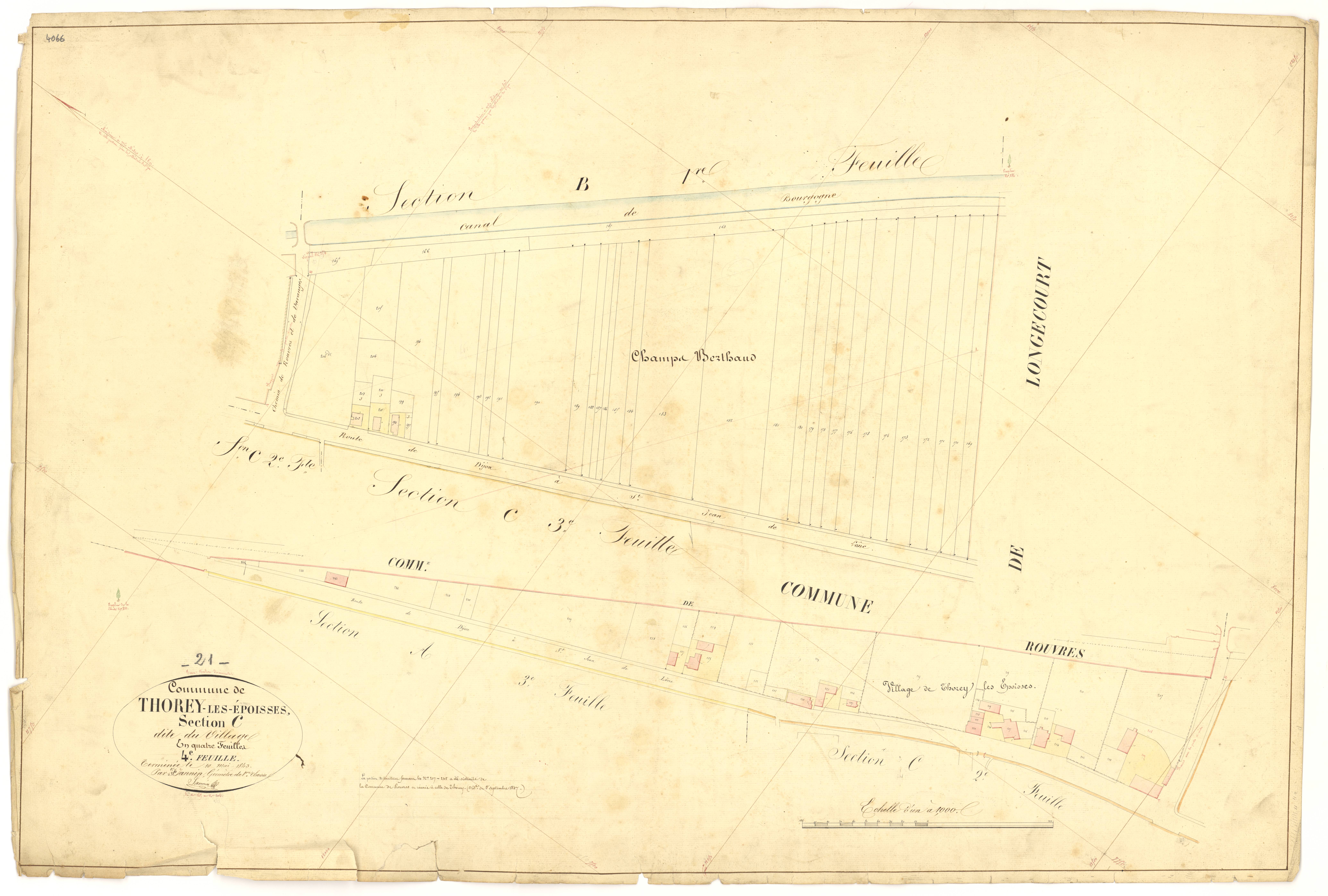 Thorey-en-Plaine - Section C4 - 3 P PLAN 632/17