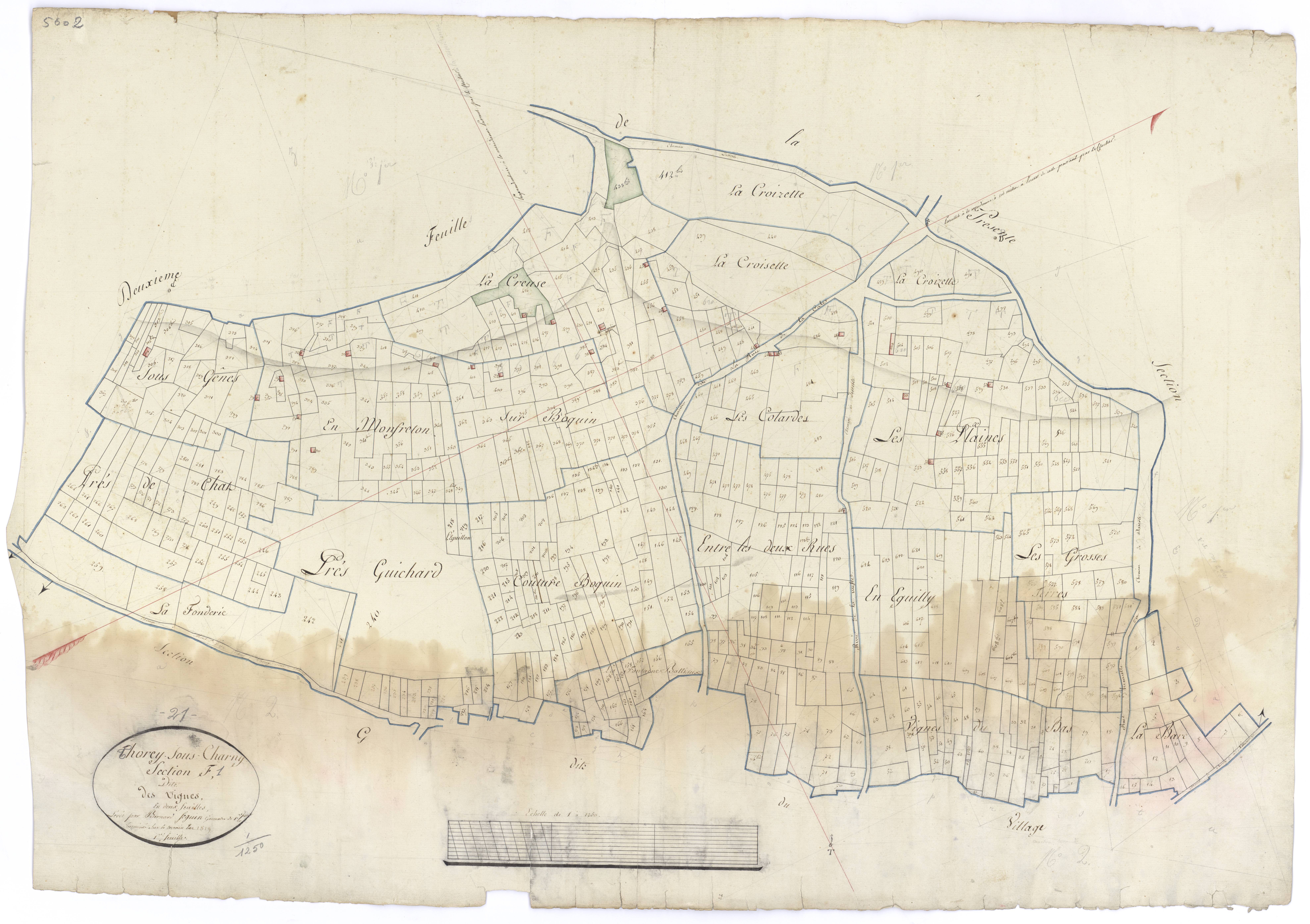 Thorey-sous-Charny - Section F1 - 3 P PLAN 633/7
