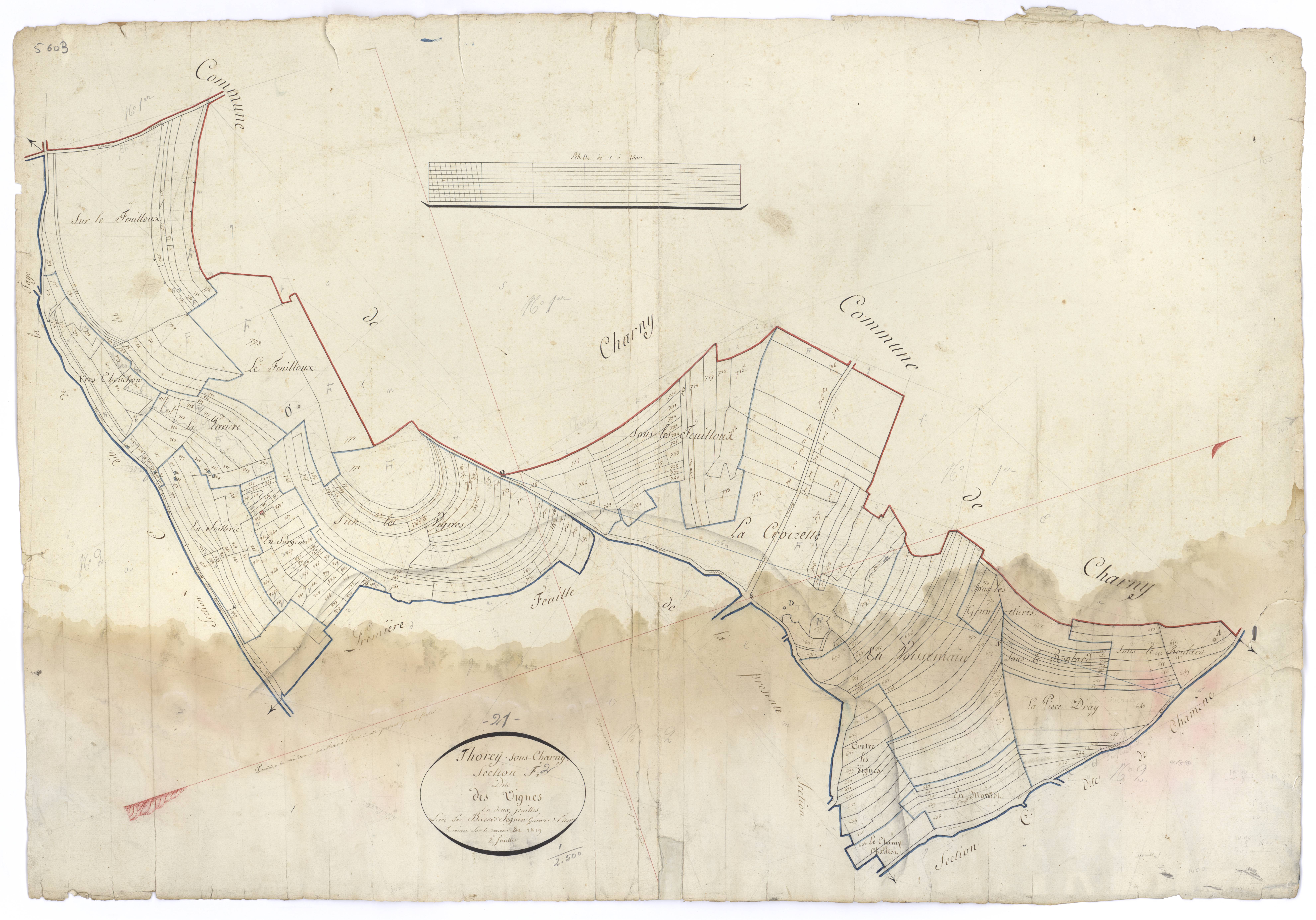 Thorey-sous-Charny - Section F2 - 3 P PLAN 633/8