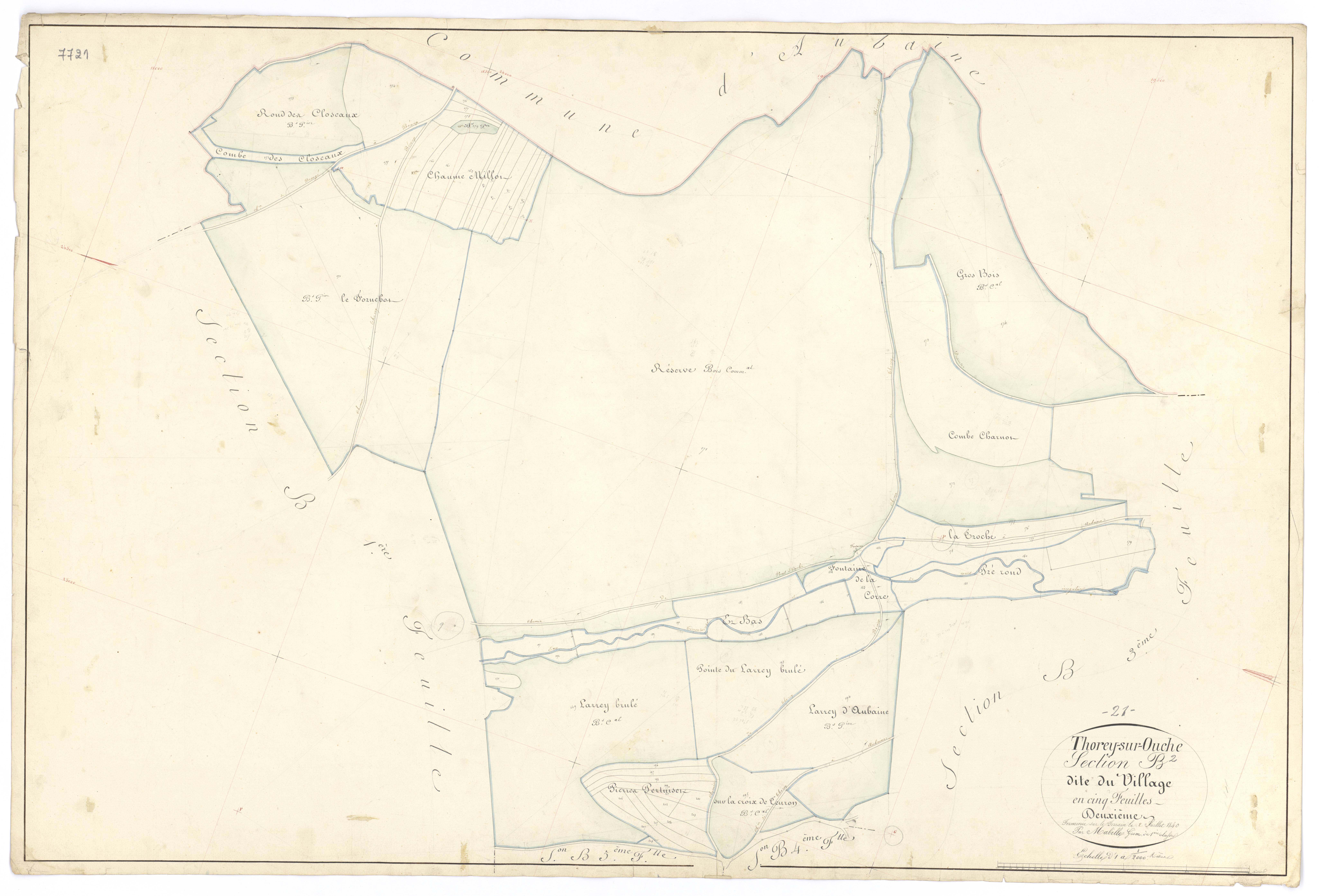 Thorey-sur-Ouche - Section B2 - 3 P PLAN 634/5