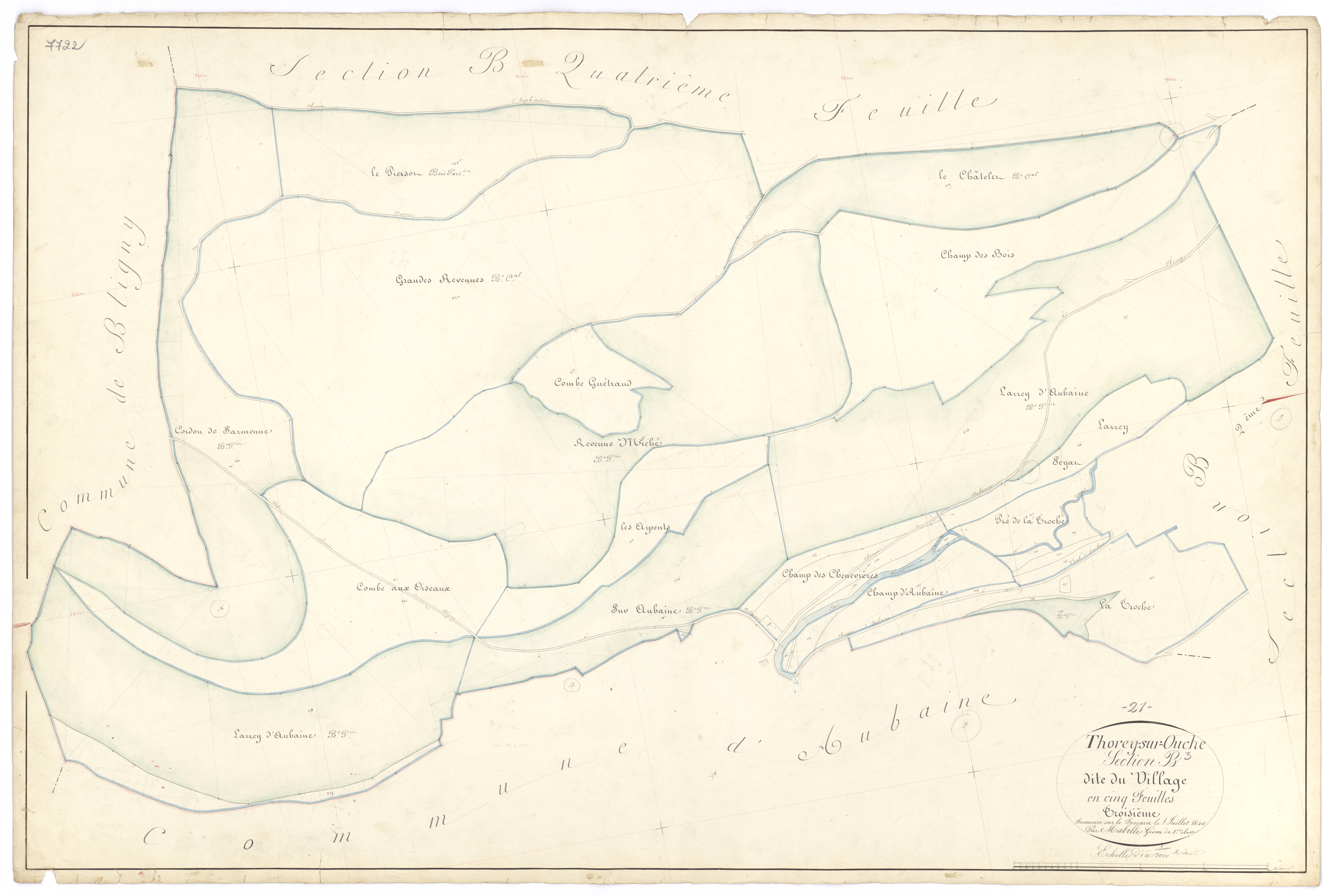 Thorey-sur-Ouche - Section B3 - 3 P PLAN 634/6