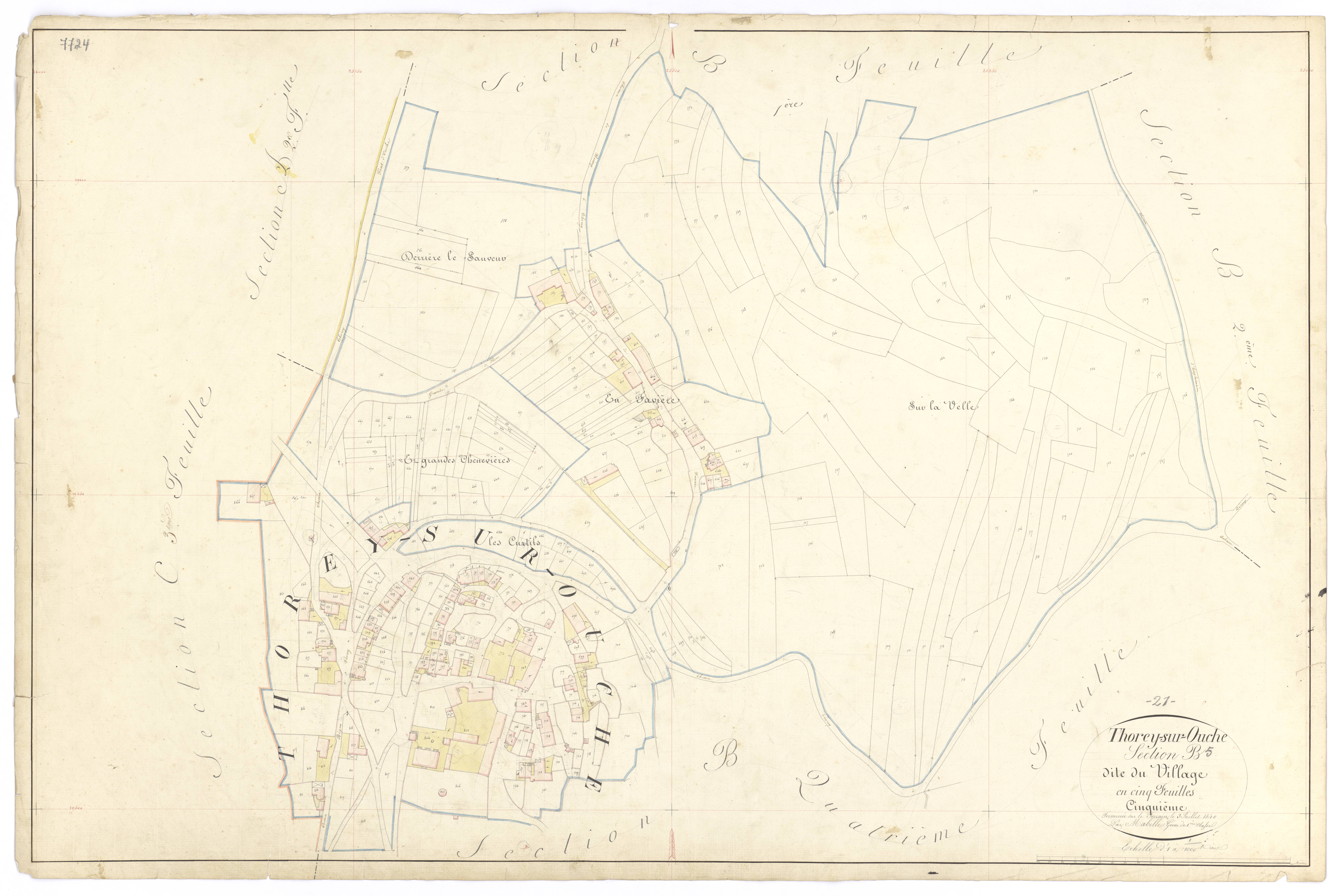 Thorey-sur-Ouche - Section B5 - 3 P PLAN 634/8