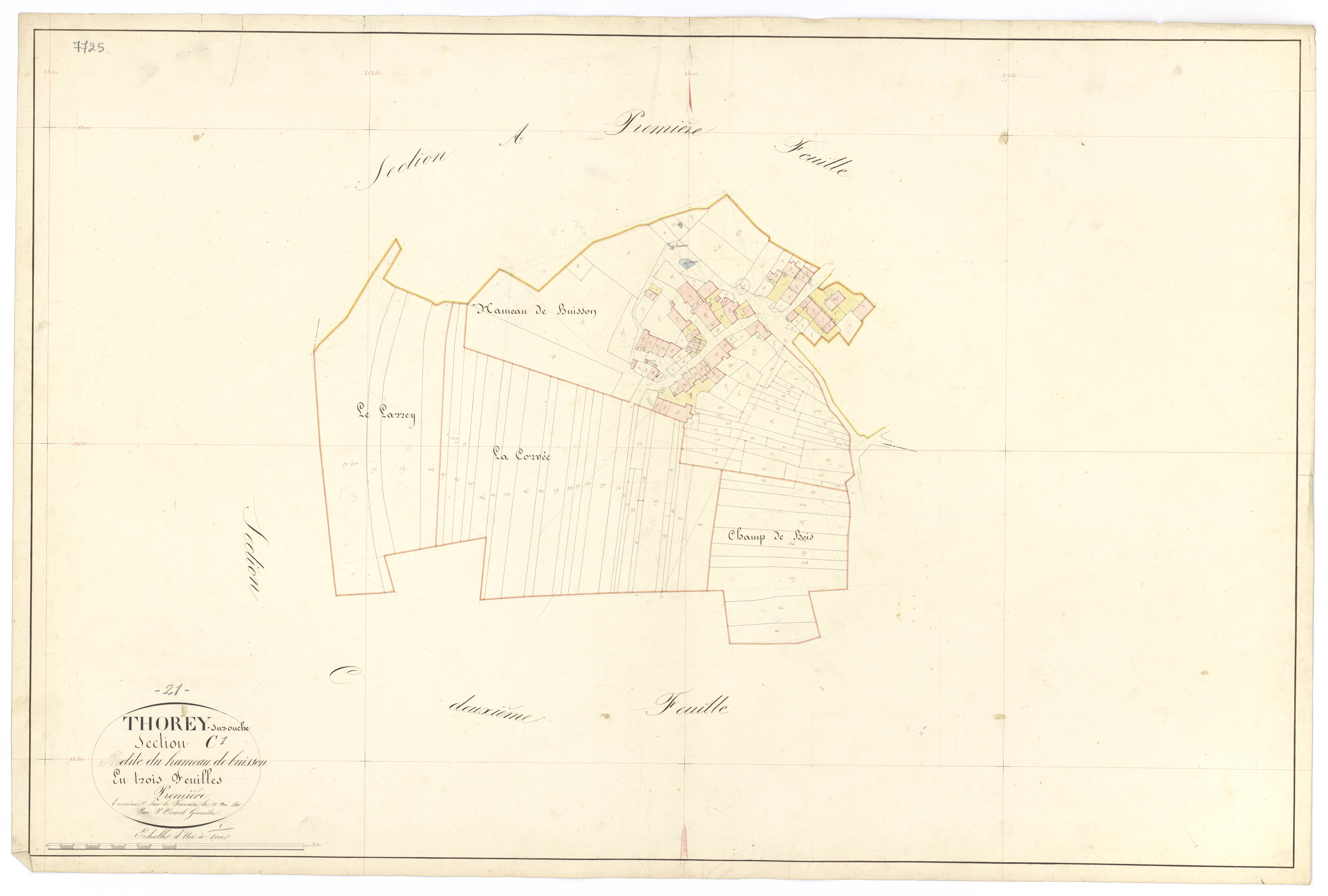 Thorey-sur-Ouche - Section C1 - 3 P PLAN 634/9