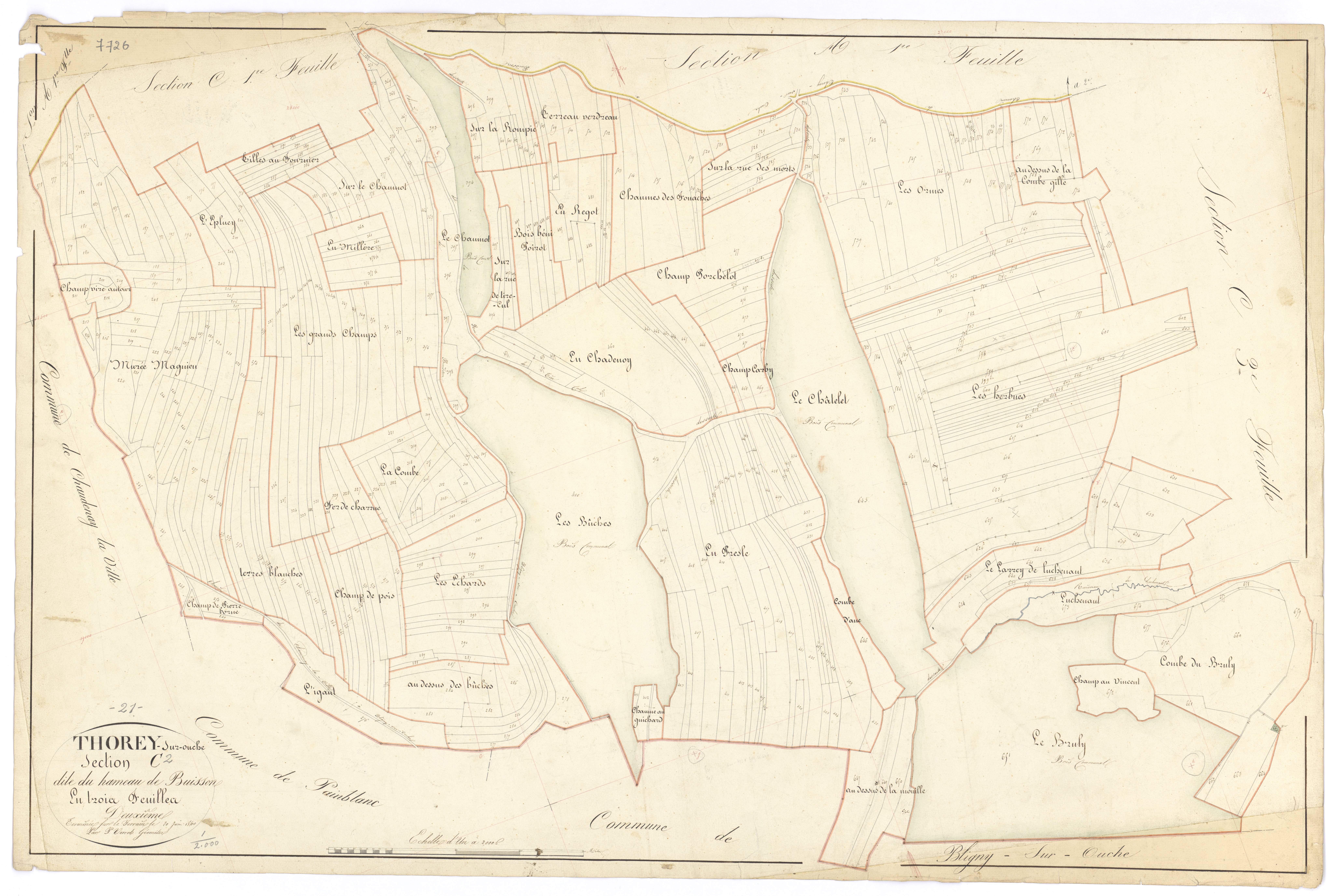 Thorey-sur-Ouche - Section C2 - 3 P PLAN 634/10
