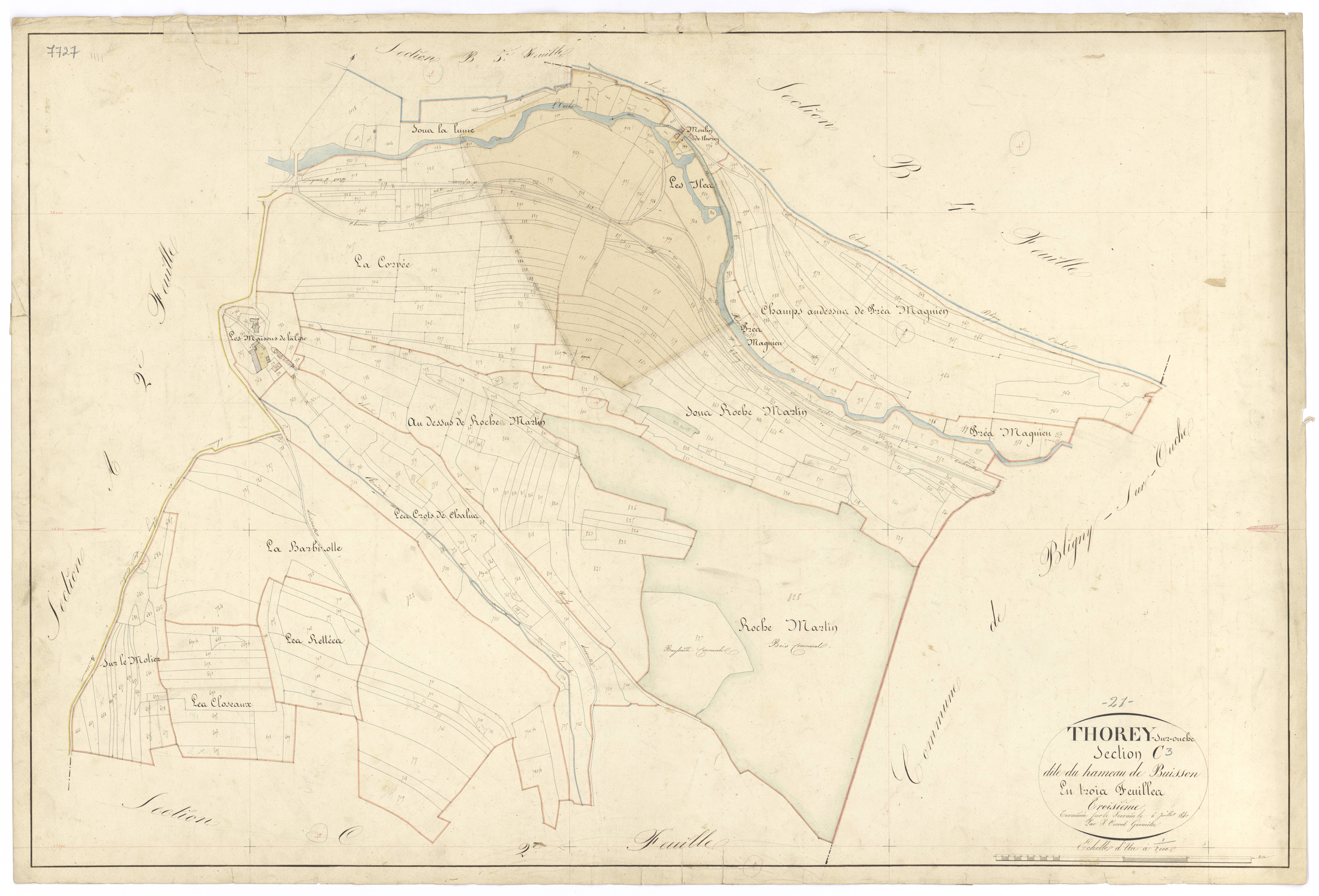 Thorey-sur-Ouche - Section C3 - 3 P PLAN 634/11