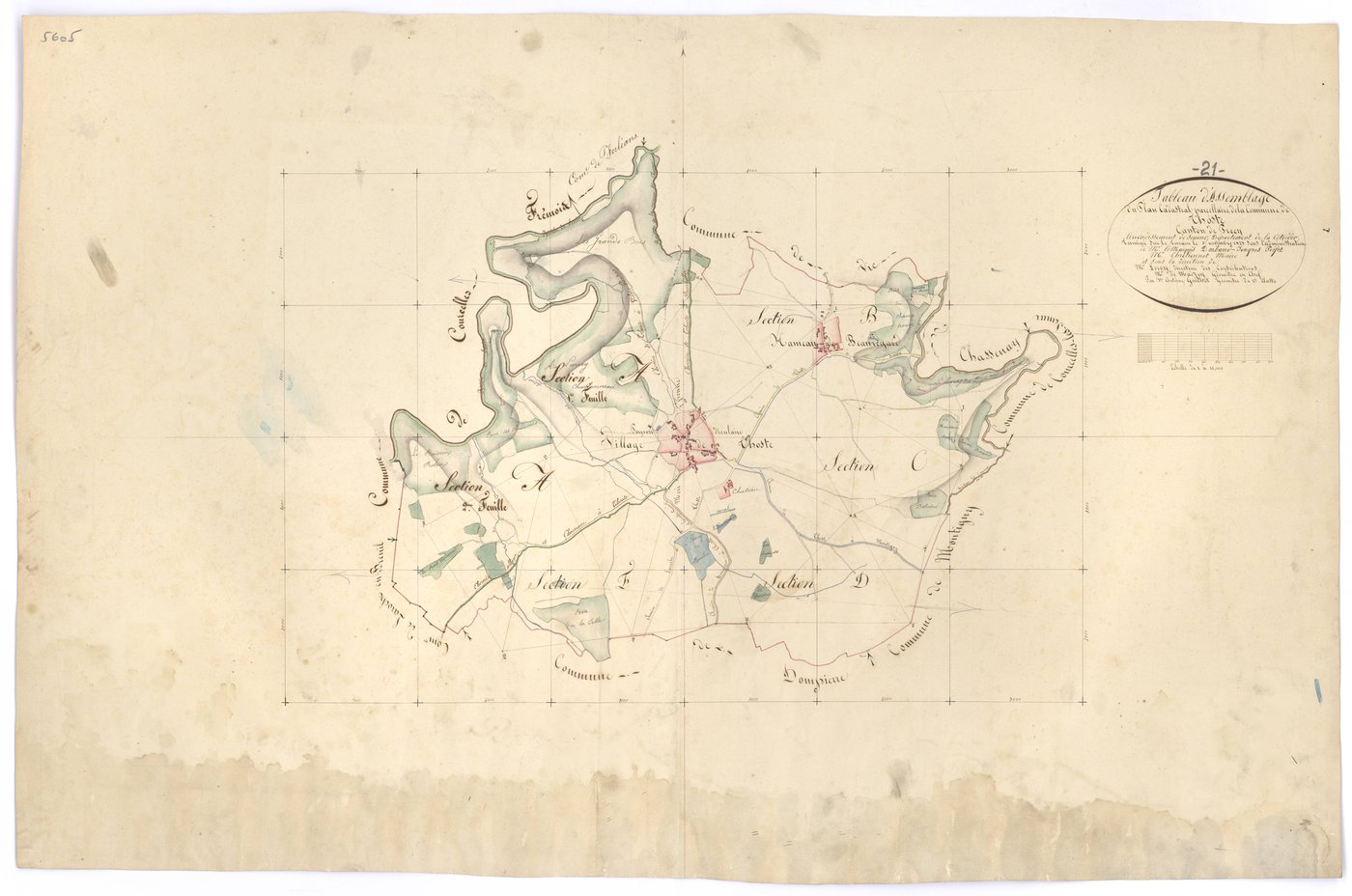 Thoste - Tableau d'assemblage - 3 P PLAN 635/1