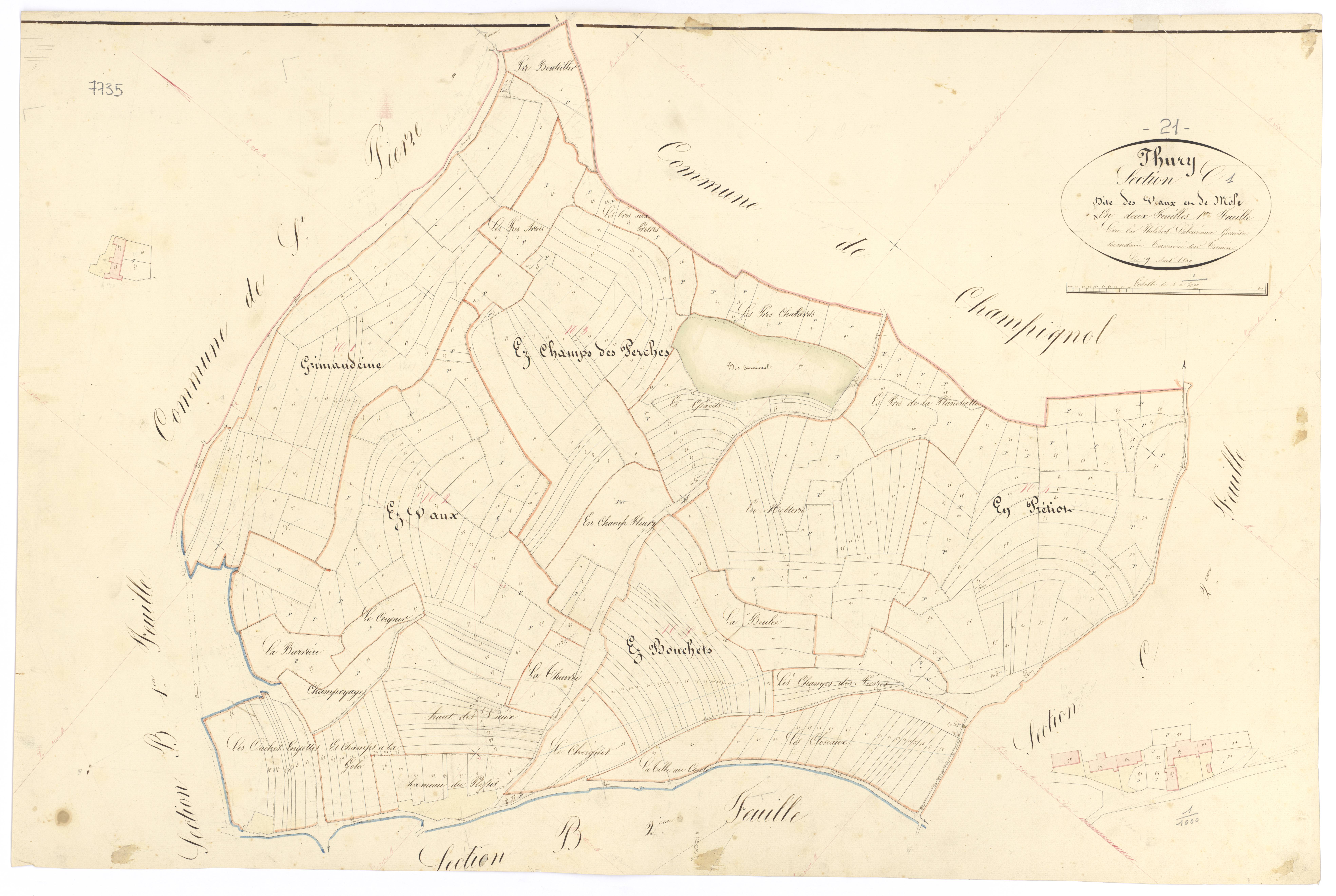 Thury - Section C1 - 3 P PLAN 636/8