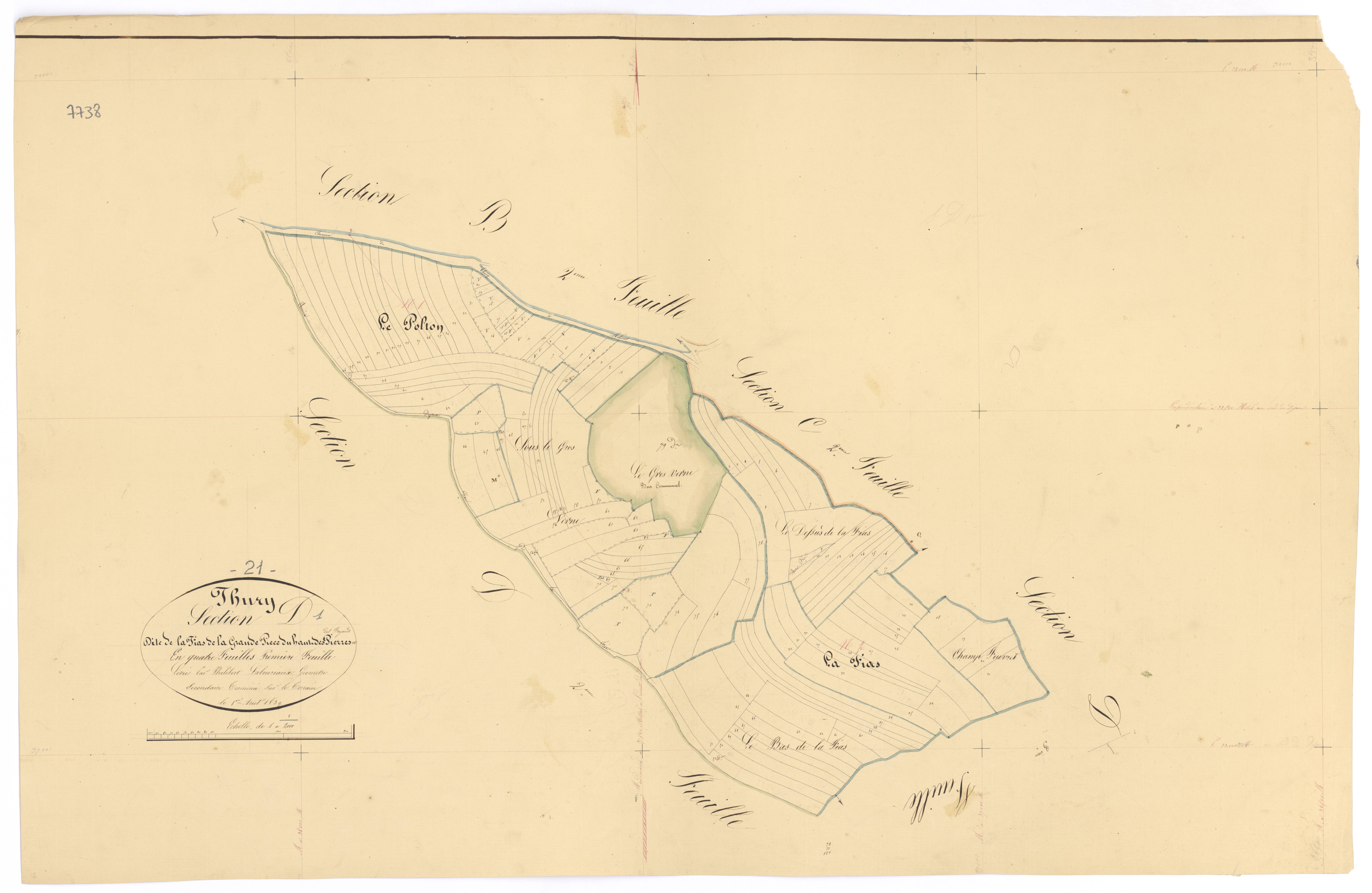 Thury - Section D1 - 3 P PLAN 636/11