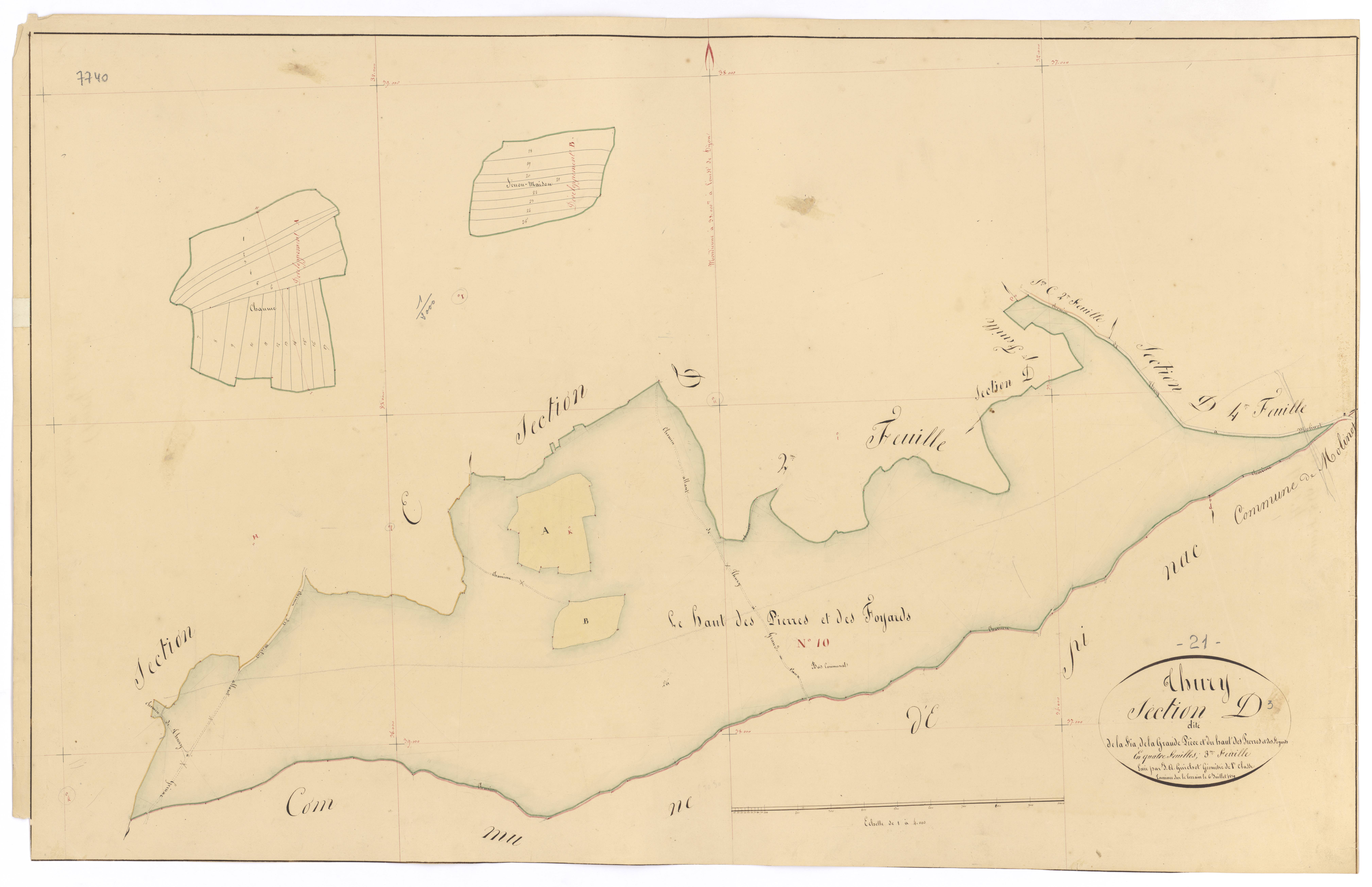 Thury - Section D3 - 3 P PLAN 636/13