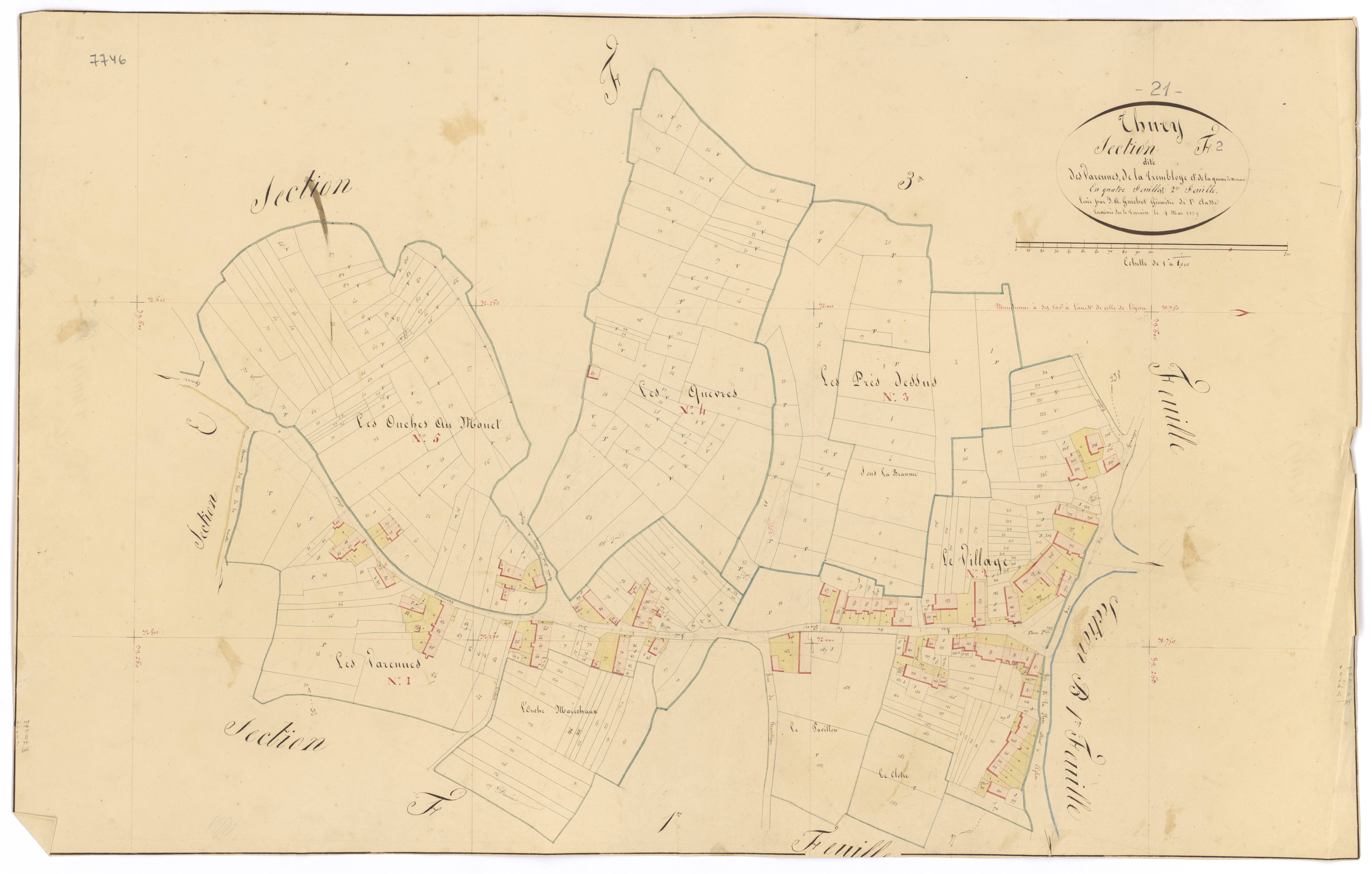 Thury - Section F2 - 3 P PLAN 636/19