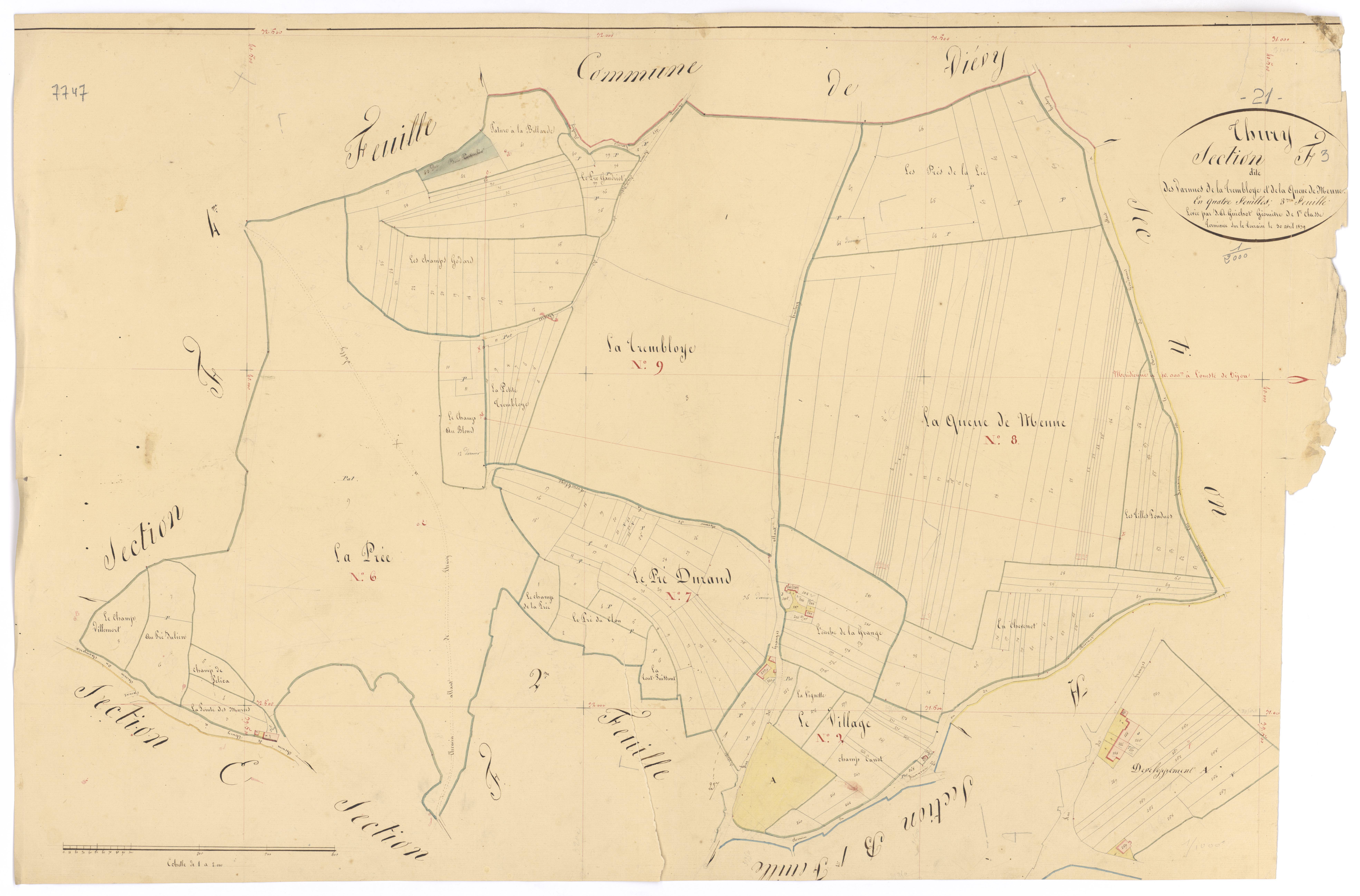 Thury - Section F3 - 3 P PLAN 636/20