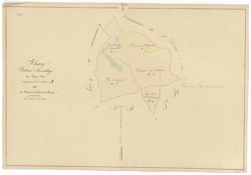 Thury - Section A (tableau d'assemblage) - 3 P PLAN 636/2
