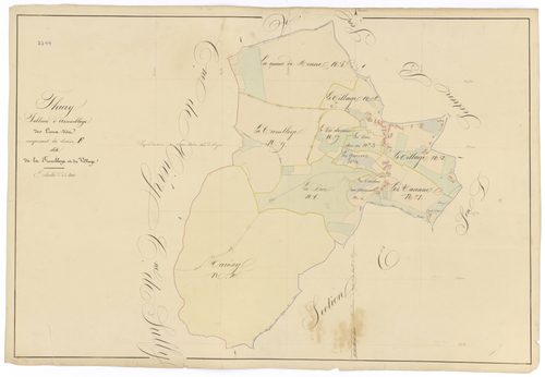 Thury - Section F (tableau d'assemblage) - 3 P PLAN 636/17