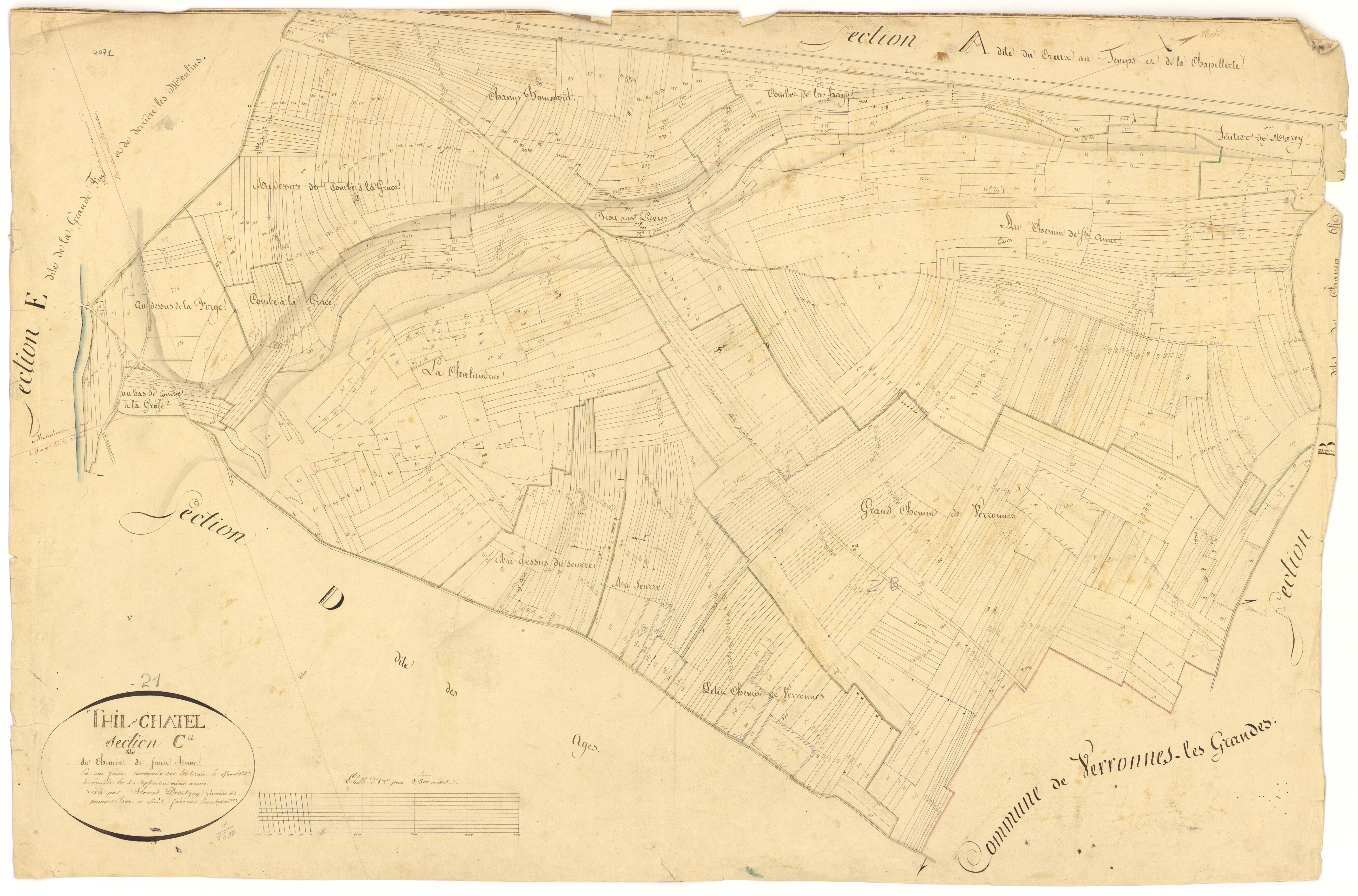 Til-Châtel - Section C - 3 P PLAN 638/5