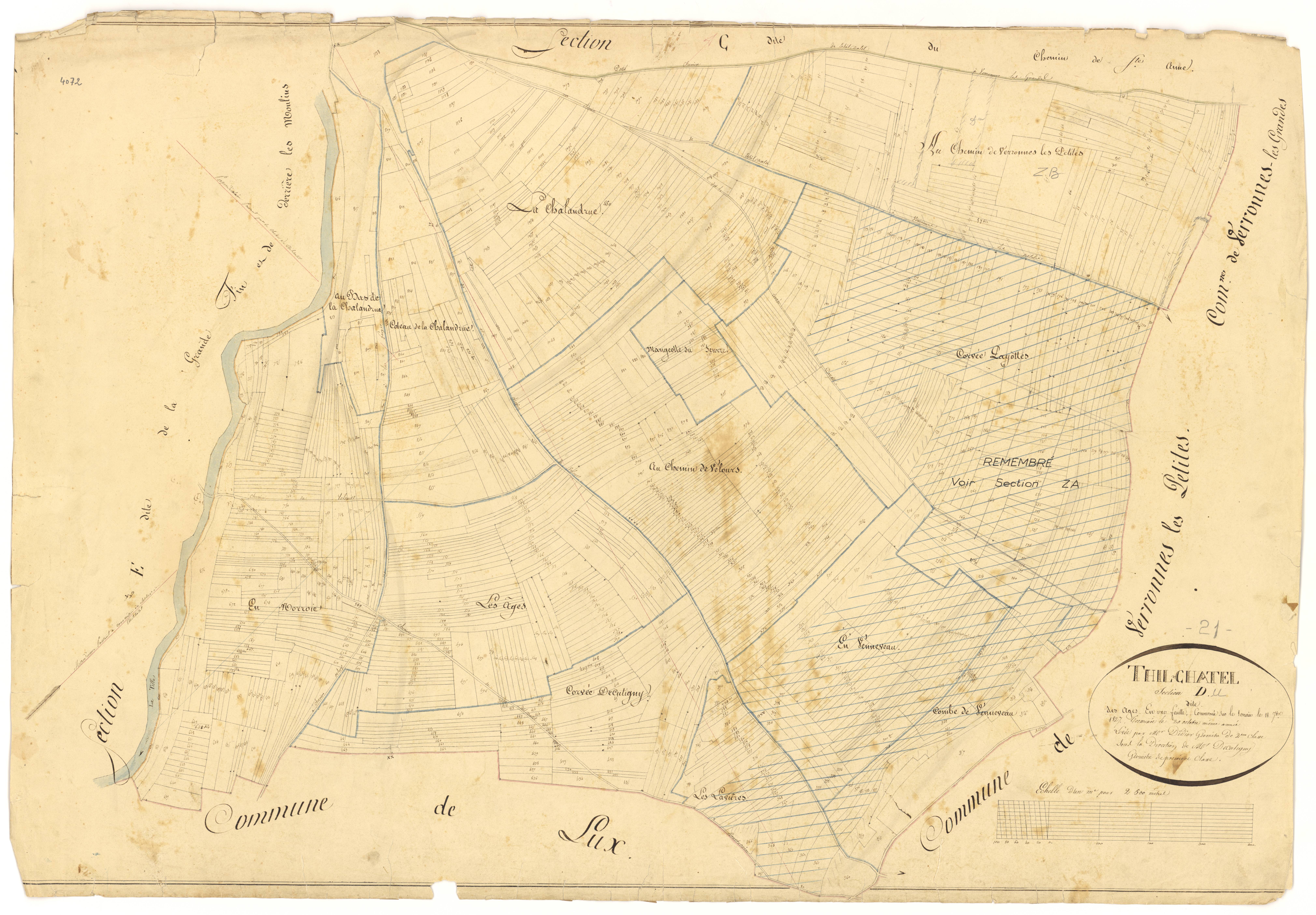 Til-Châtel - Section D - 3 P PLAN 638/6