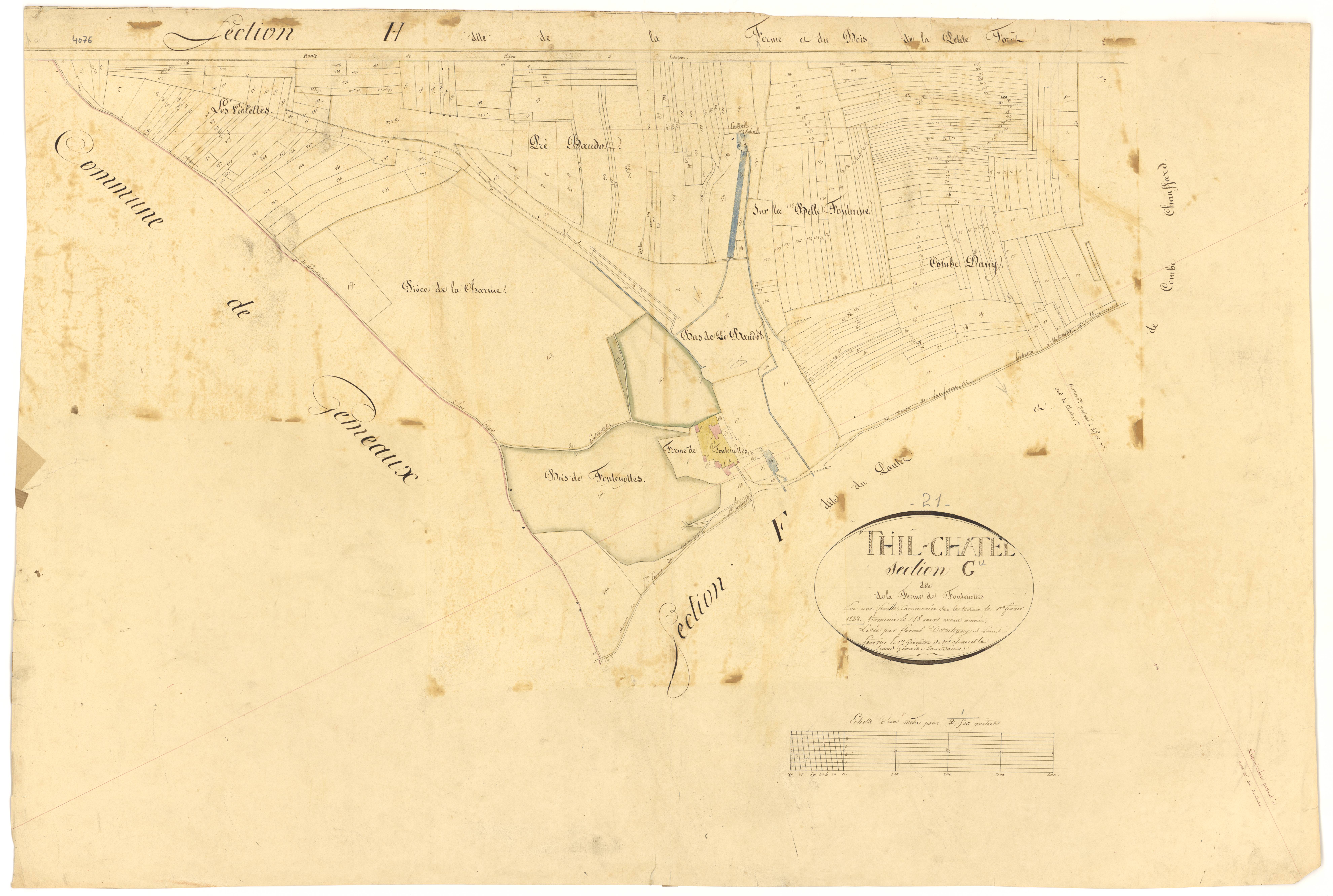 Til-Châtel - Section G - 3 P PLAN 638/10