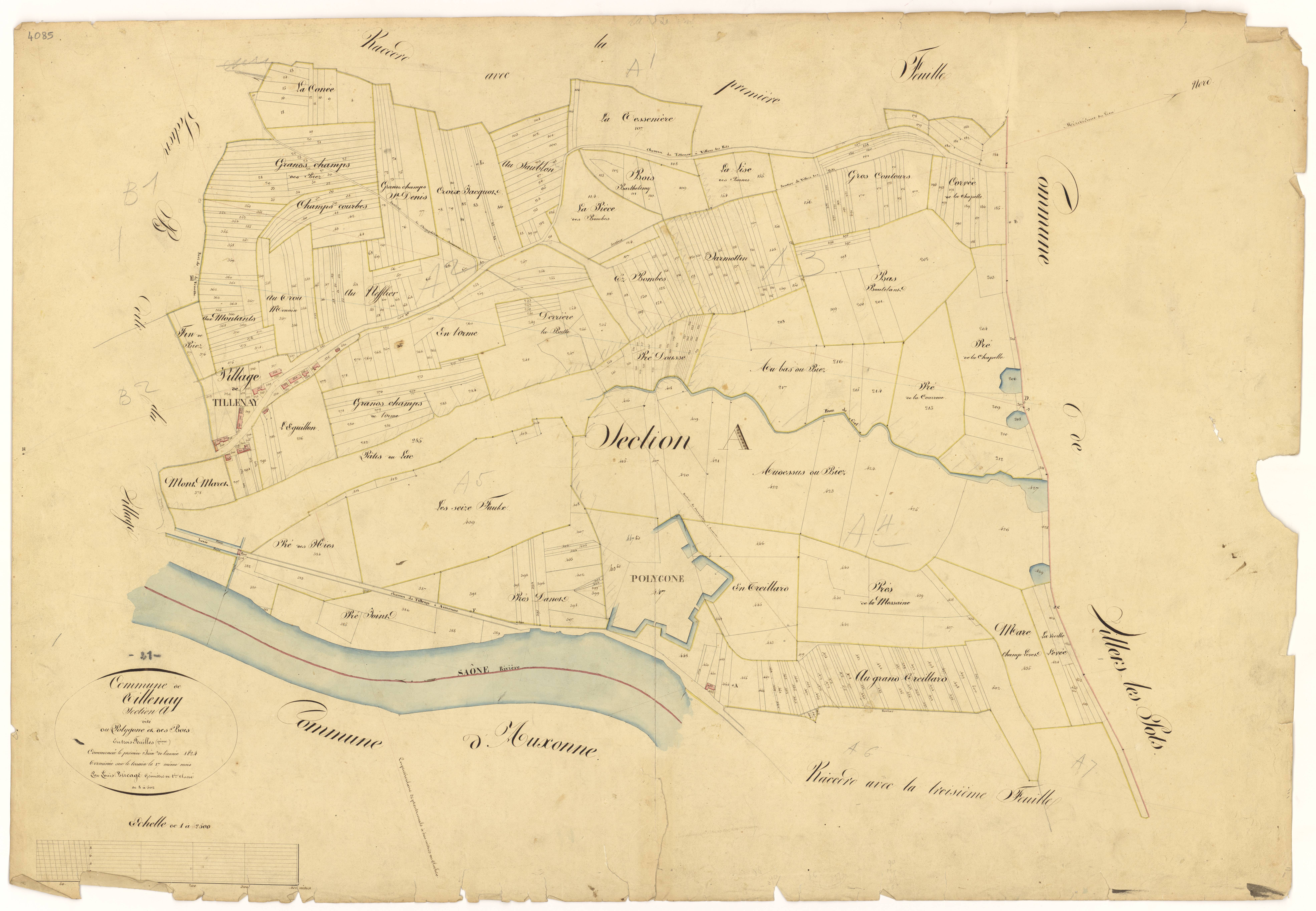 Tillenay - Section A2 - 3 P PLAN 639/3