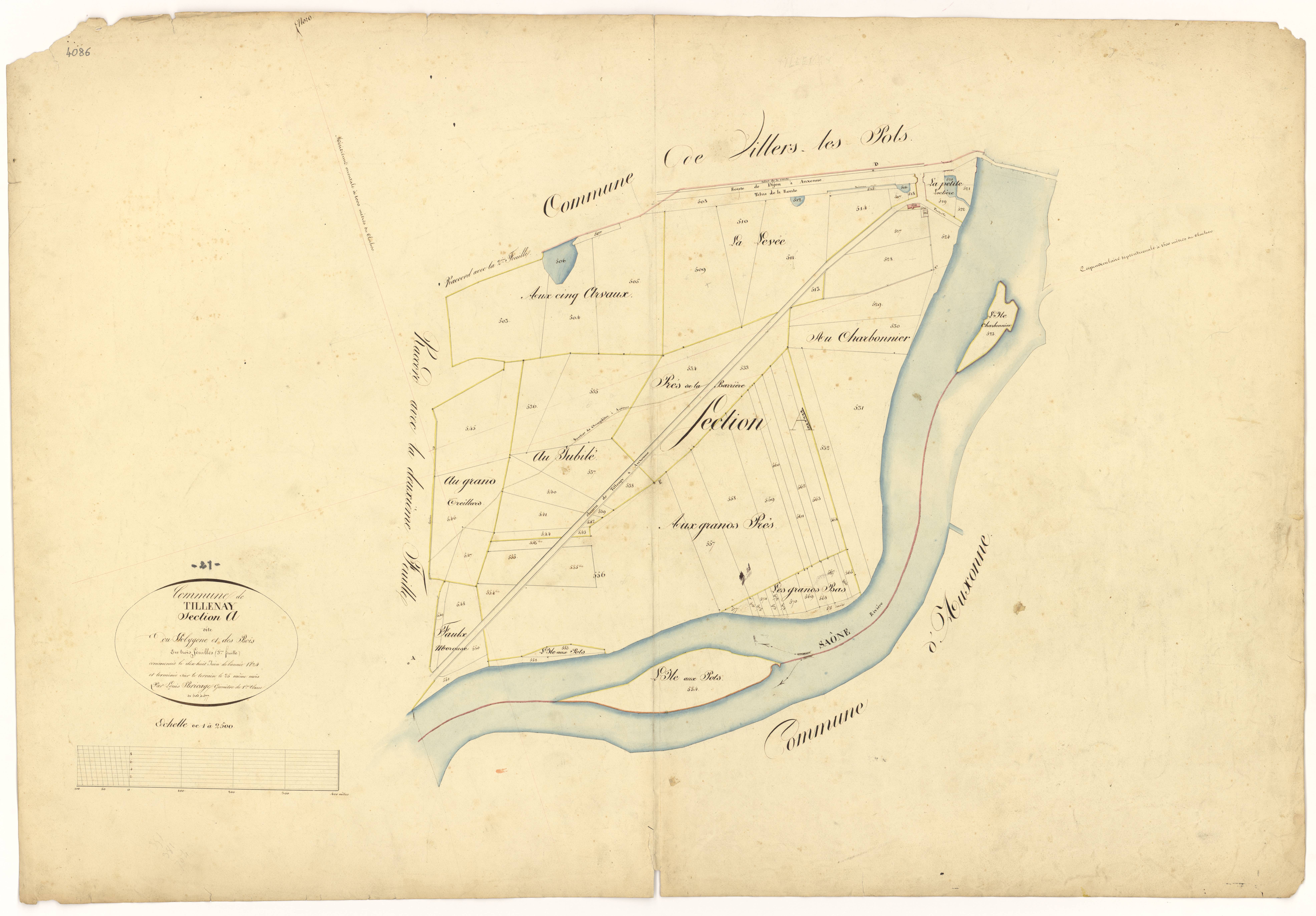 Tillenay - Section A3 - 3 P PLAN 639/4