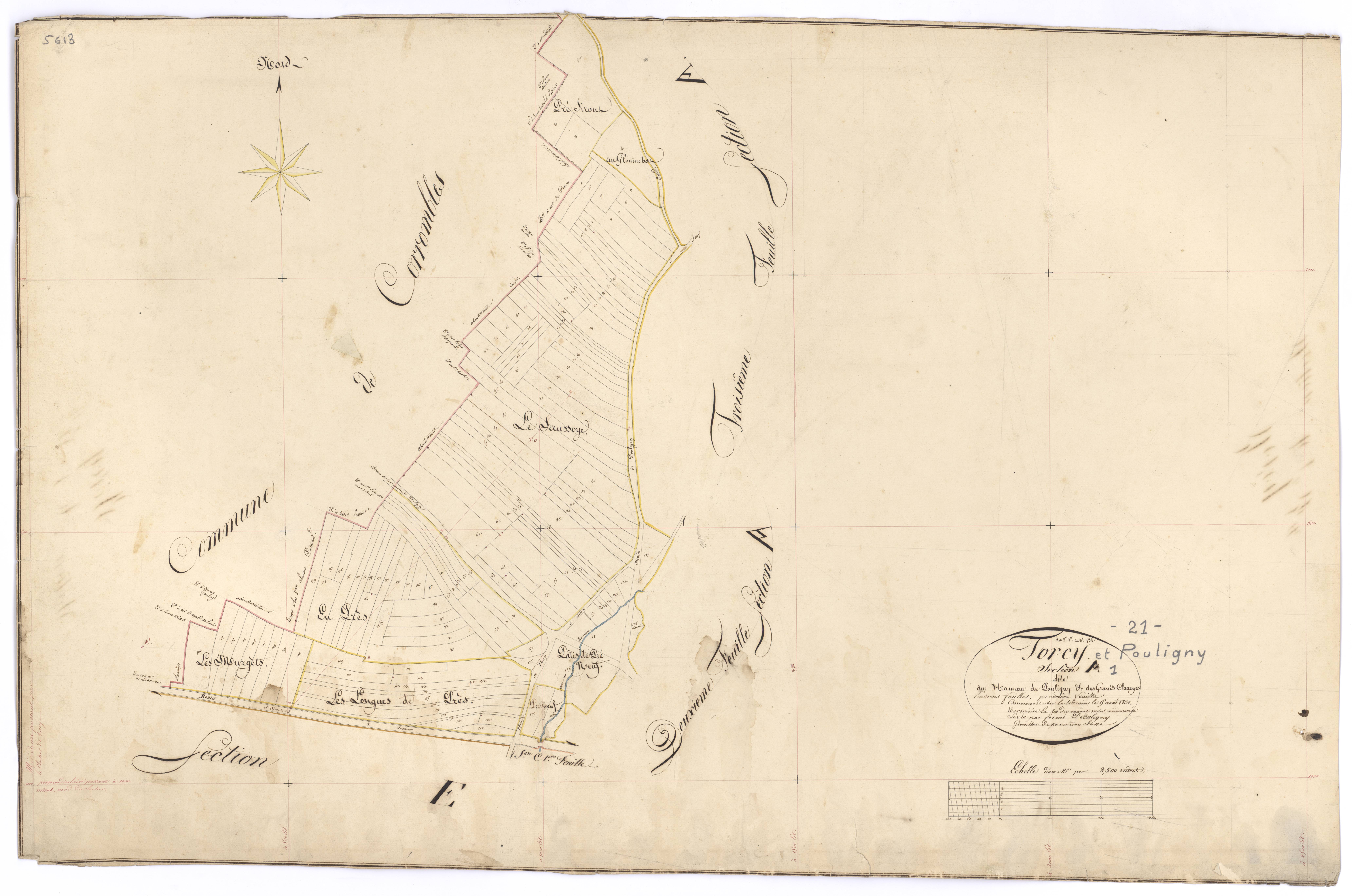 Torcy-et-Pouligny - Section A1 - 3 P PLAN 640/2