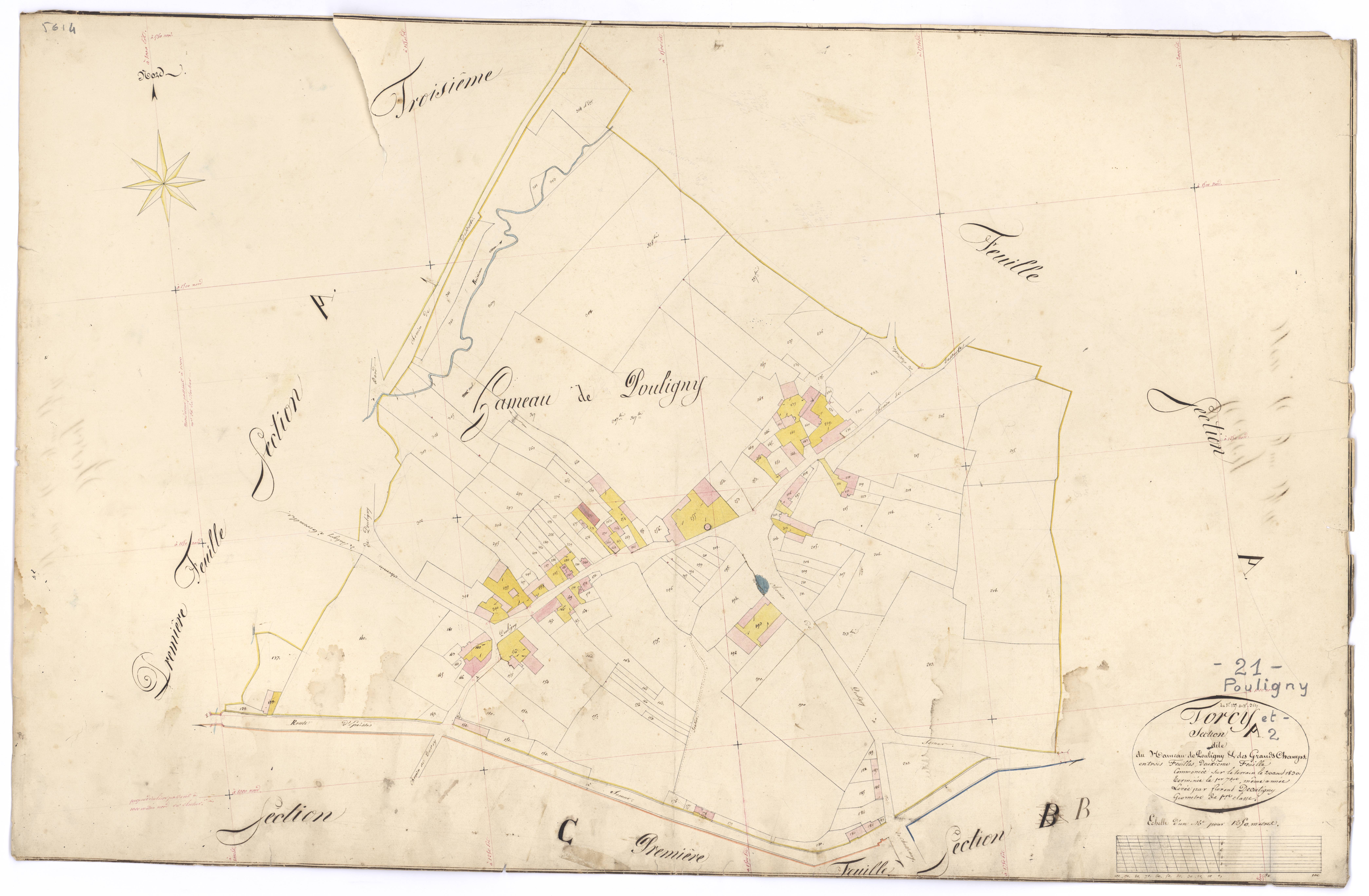 Torcy-et-Pouligny - Section A2 - 3 P PLAN 640/3