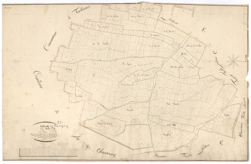 Torcy-et-Pouligny - Section D - 3 P PLAN 640/9