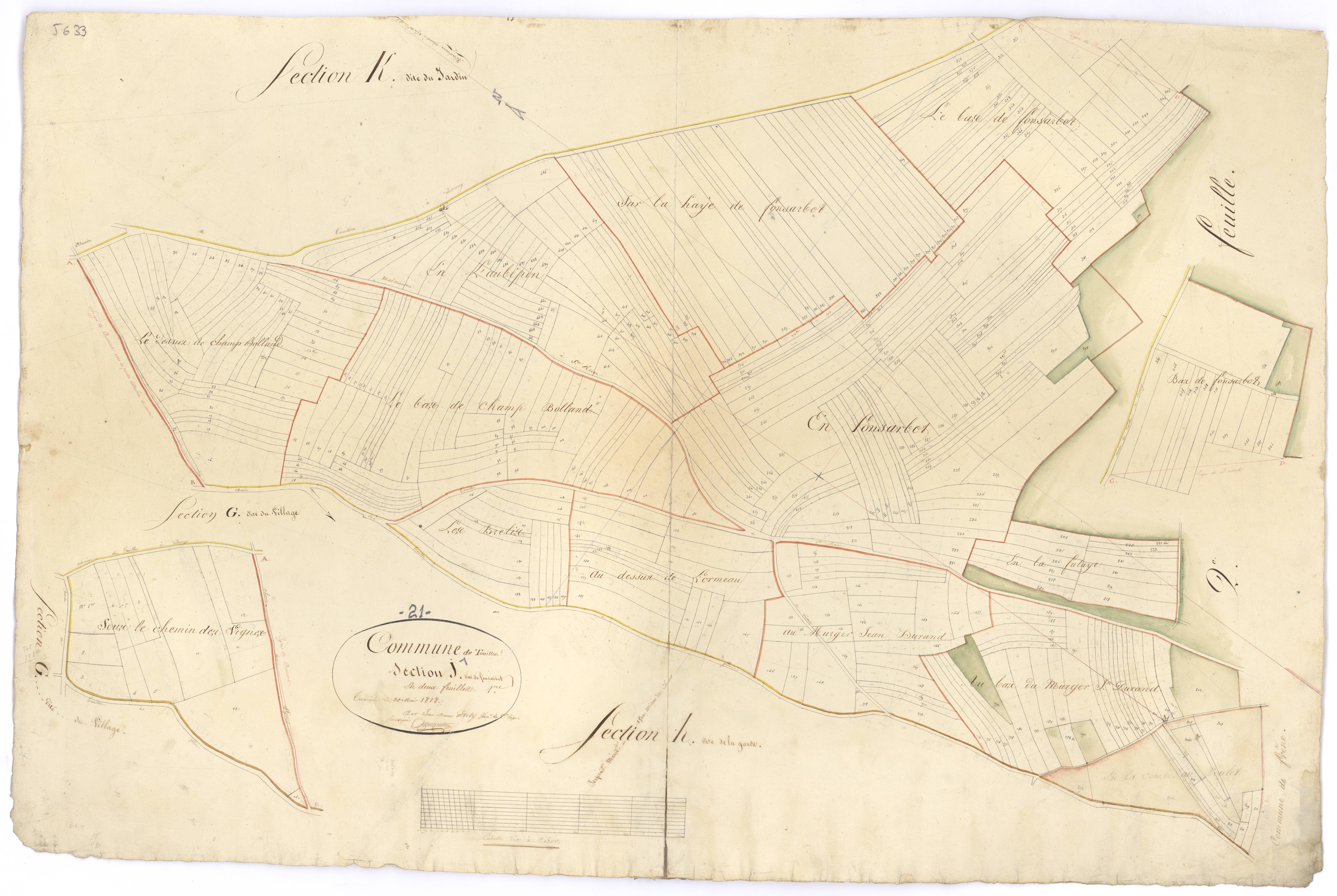 Touillon - Section J1 - 3 P PLAN 641/12