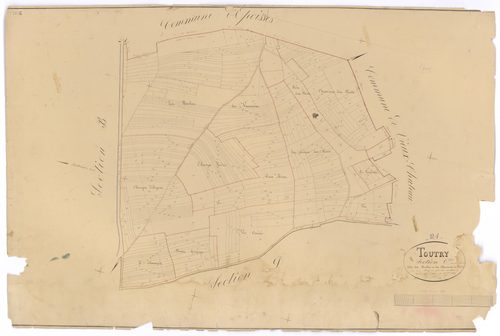 Toutry - Section C - 3 P PLAN 642/4