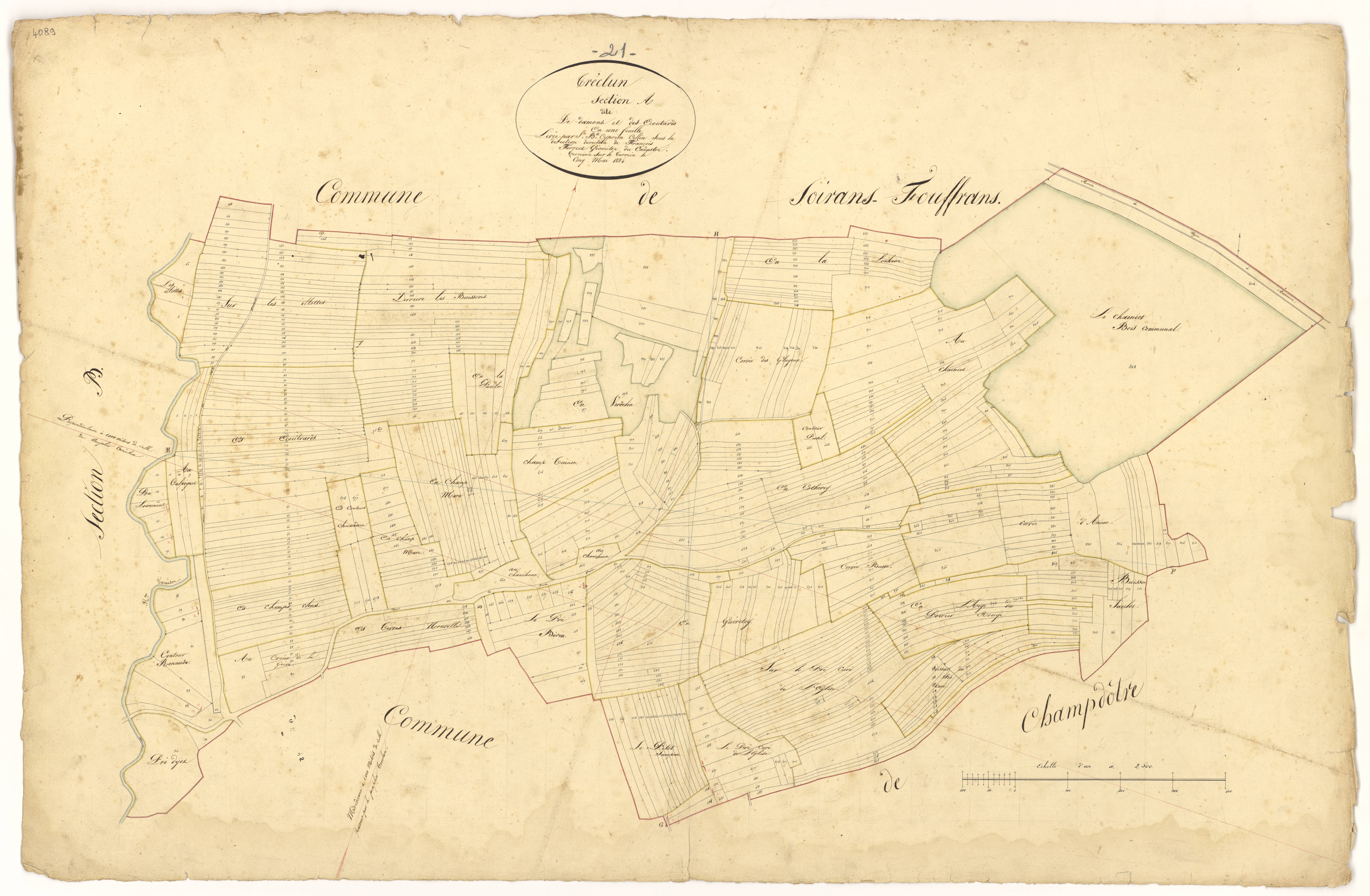Tréclun - Section A - 3 P PLAN 643/2