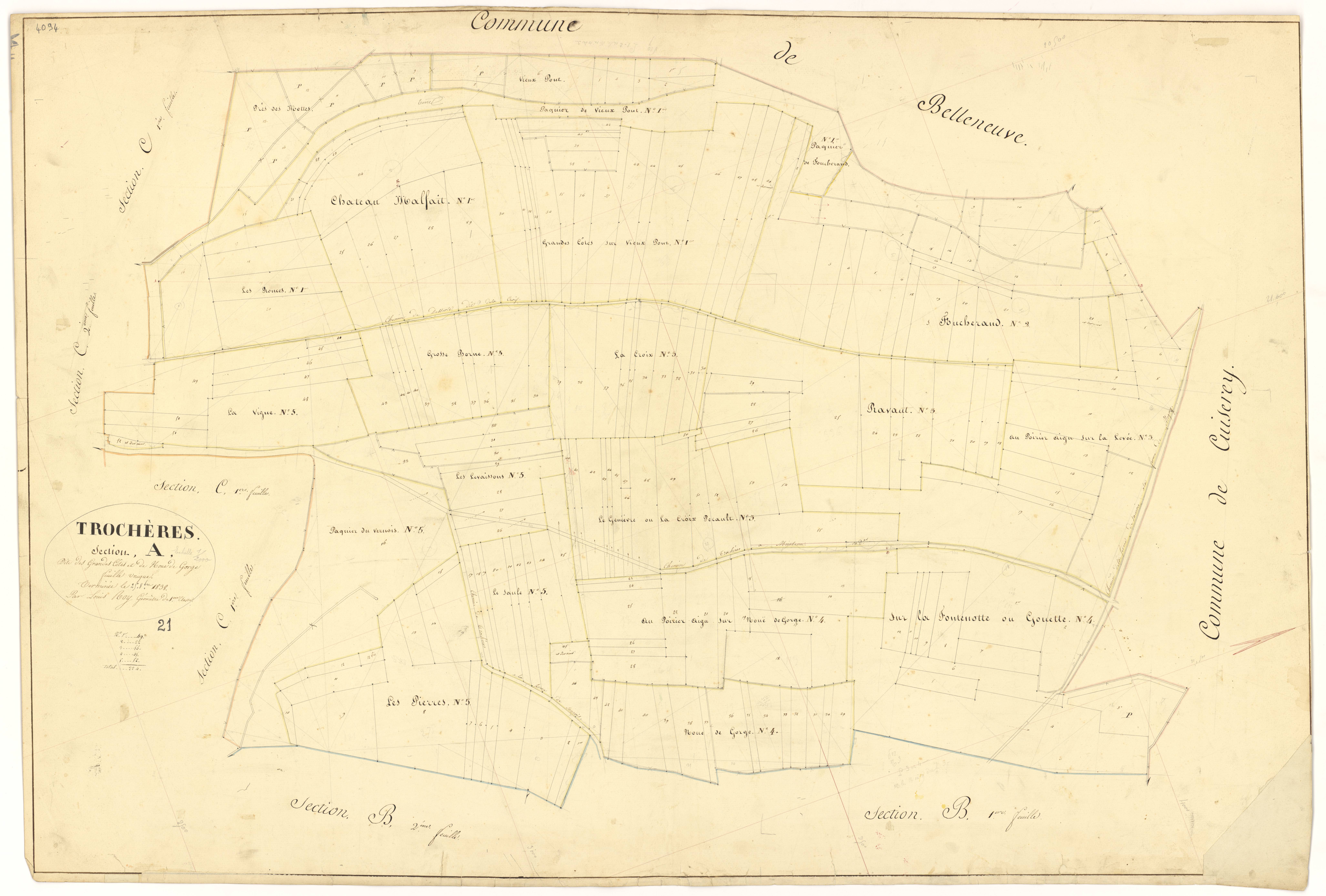 Trochères - Section A - 3 P PLAN 644/3