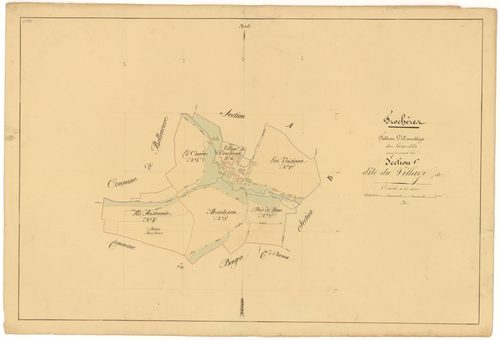 Trochères - Section C (tableau d'assemblage) - 3 P PLAN 644/7