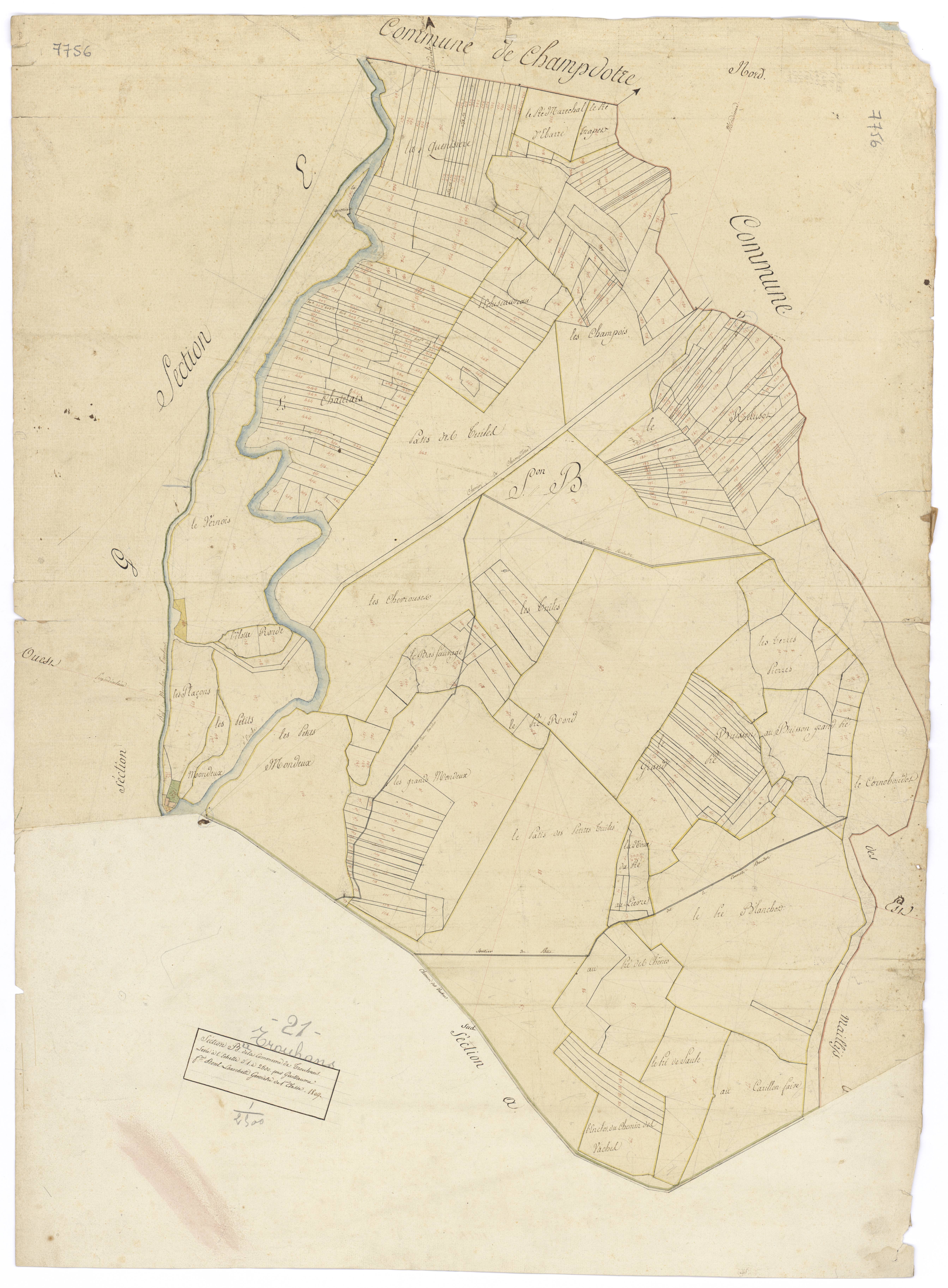 Trouhans - Section B - 3 P PLAN 645/3