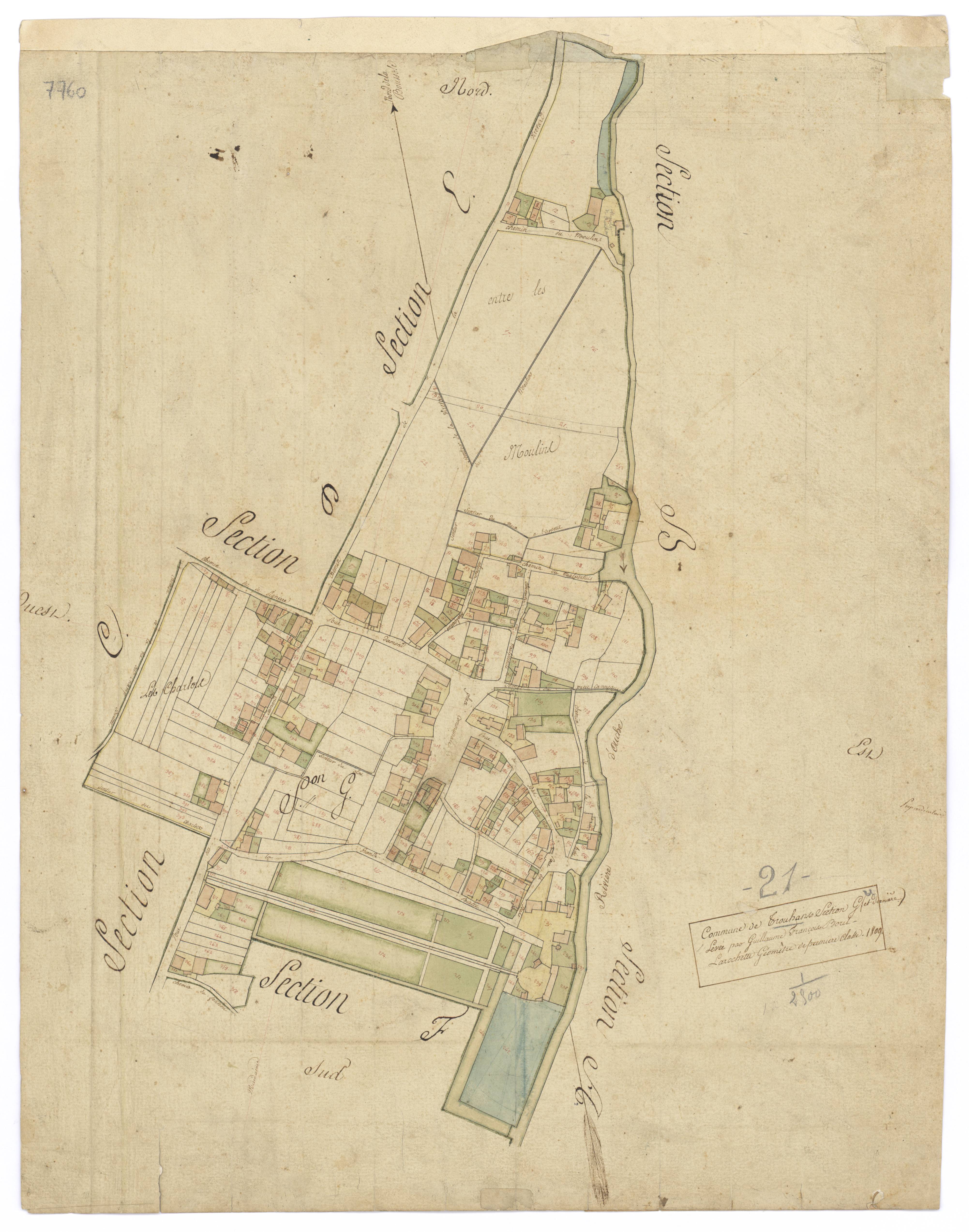Trouhans - Section G - 3 P PLAN 645/7