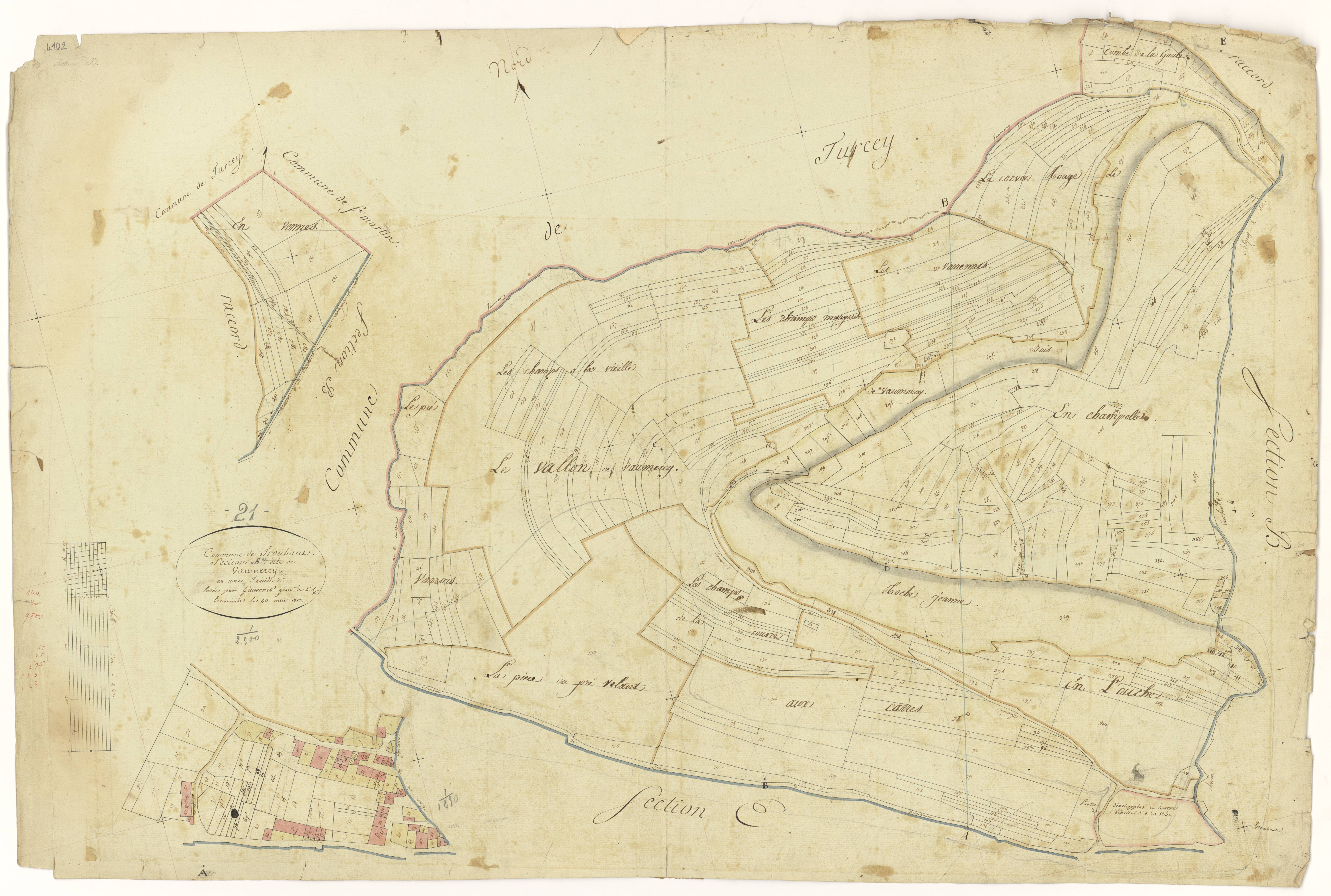 Trouhaut - Section A - 3 P PLAN 646/2